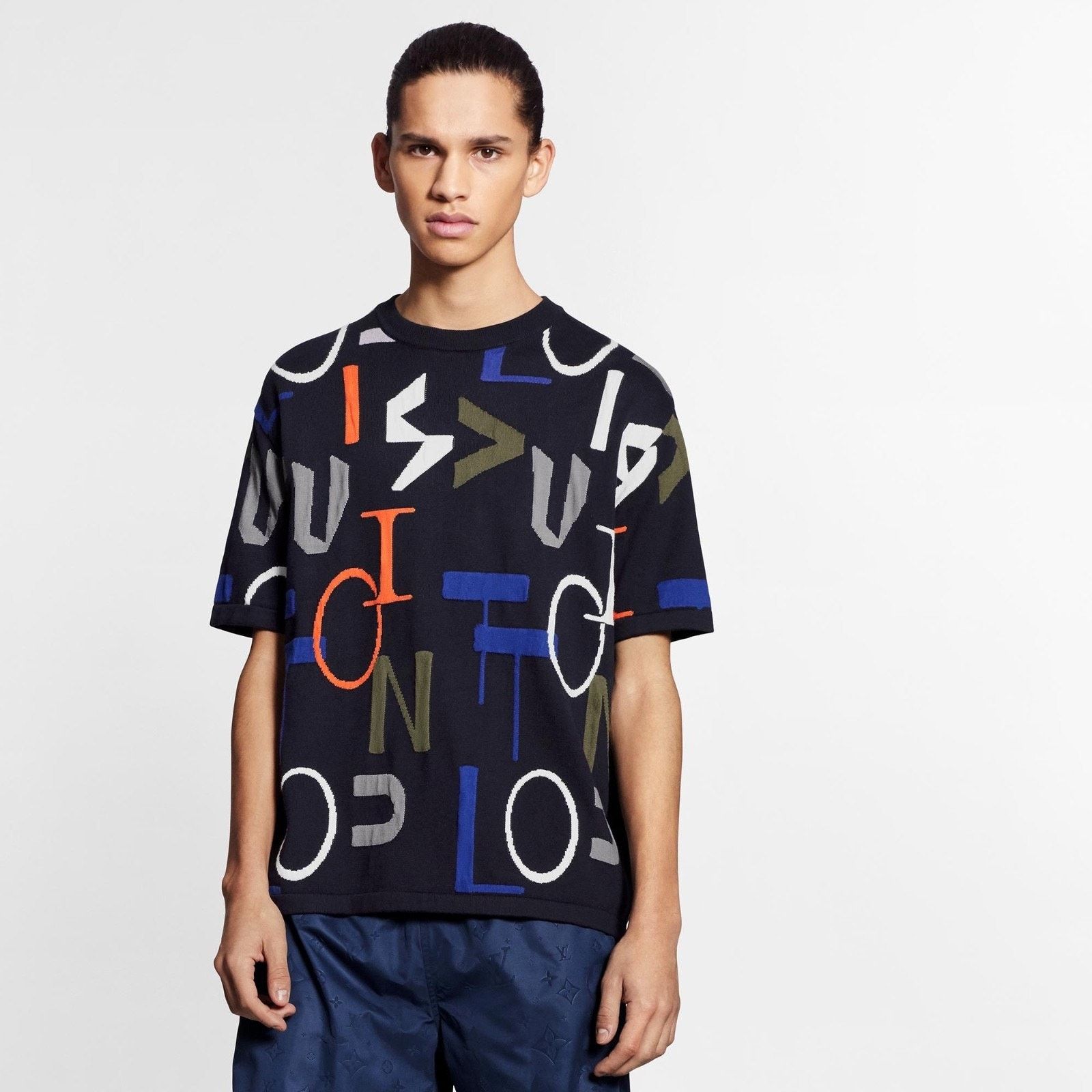 Louis Vuitton Louis Vuitton LV Electric Intarsia Sleeve T-Shirt Medium M Size US M / EU 48-50 / 2 - 3 Thumbnail