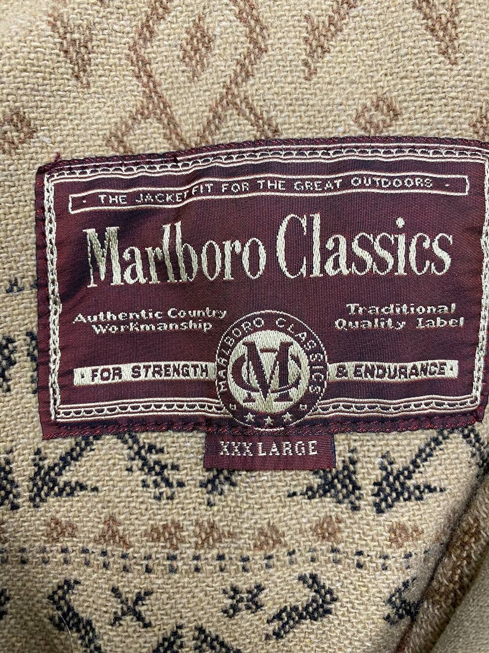 Marlboro Marlboro Classics Beige XXXL Vintage Canvas Jacket 90s Italy Size US XXL / EU 58 / 5 - 4 Thumbnail