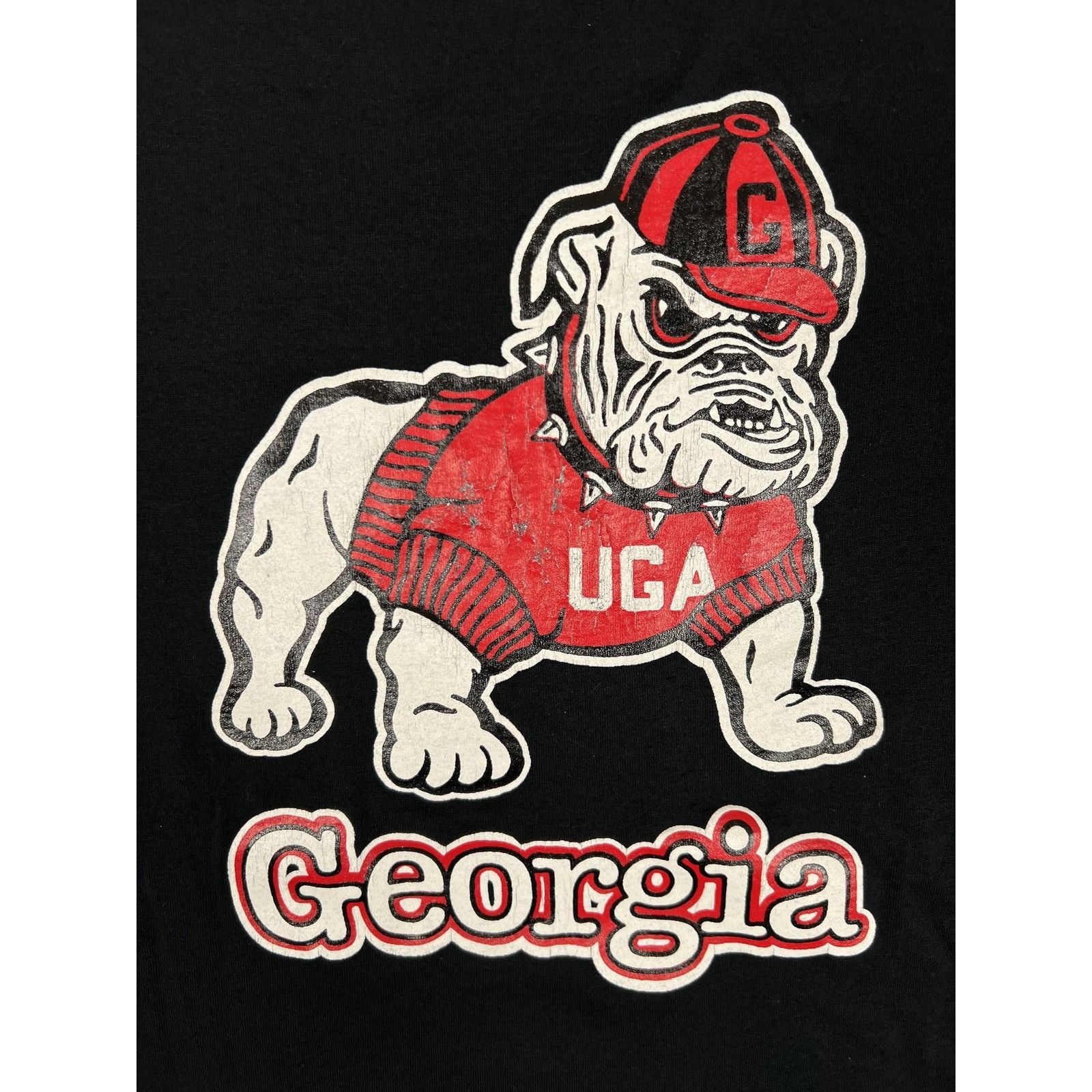 Russell Athletic Vintage Georgia Bulldogs T-Shirt Mens 2XL Single Stitch Russ Size US XL / EU 56 / 4 - 2 Thumbnail