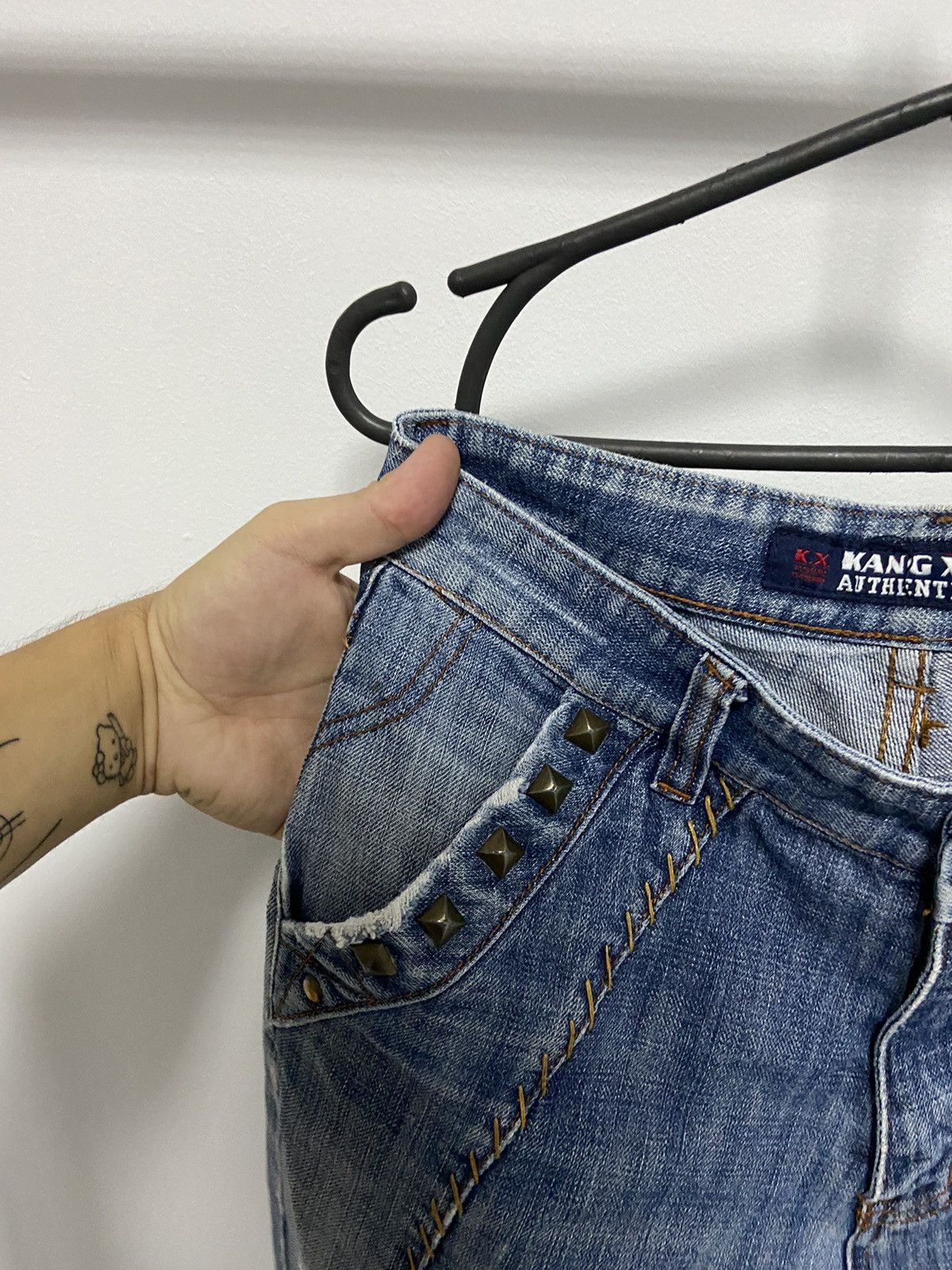 Japanese Brand × Vintage Bucks Dollars jeans Pants Japanese Vintage Small Logo Kang Size US 31 - 10 Thumbnail