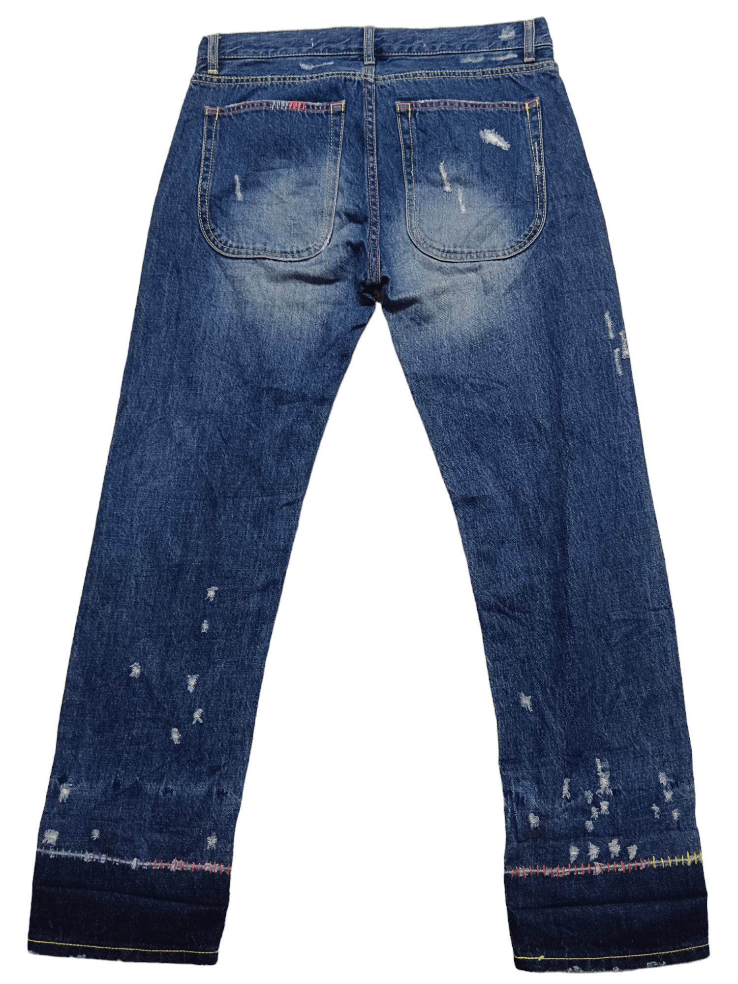 Tsumori Chisato Tsumori Chisato Embroidery Cropped Denim Size 31" - 2 Thumbnail