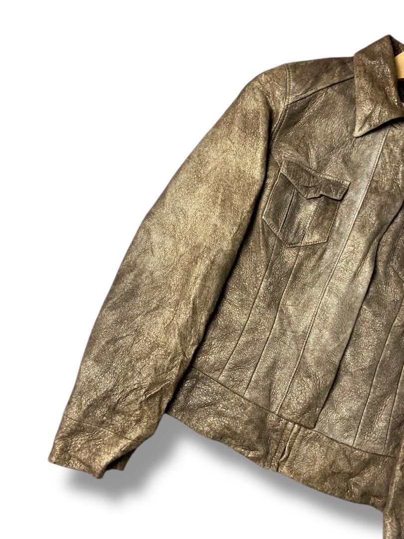 Japanese Brand DeDanae Japanese Brand Crop Leather Jacket (137) Size US XXS / EU 40 - 6 Thumbnail