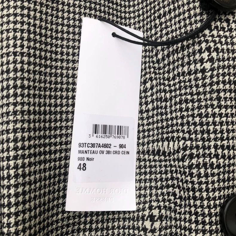 Dior Dior Qianniao metal check buckle coat 2501-Nextarrow Size US M / EU 48-50 / 2 - 4 Thumbnail