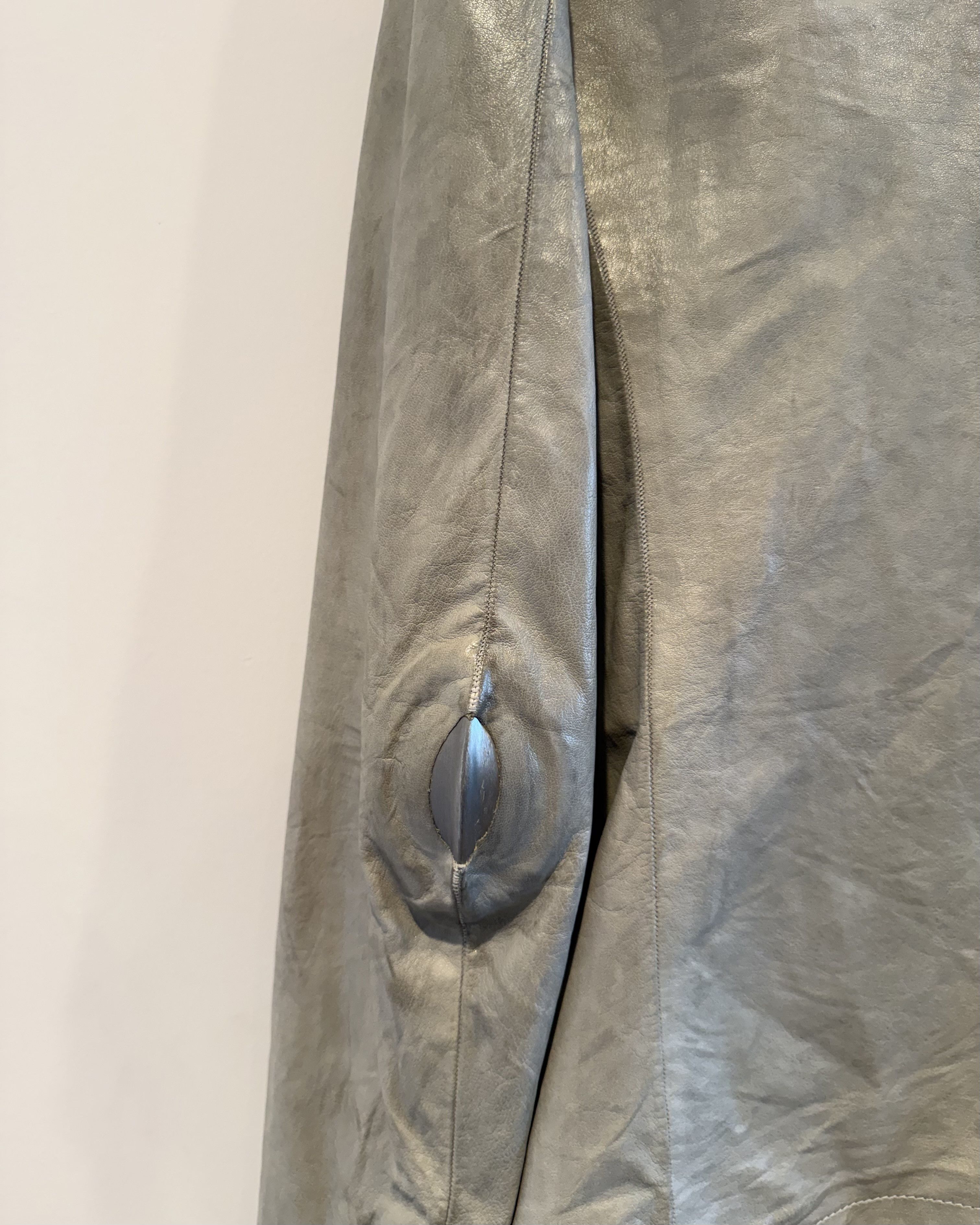 Carol Christian Poell Carol Christian Poell Titanium leather Jacket Size US XXS / EU 40 - 8 Thumbnail