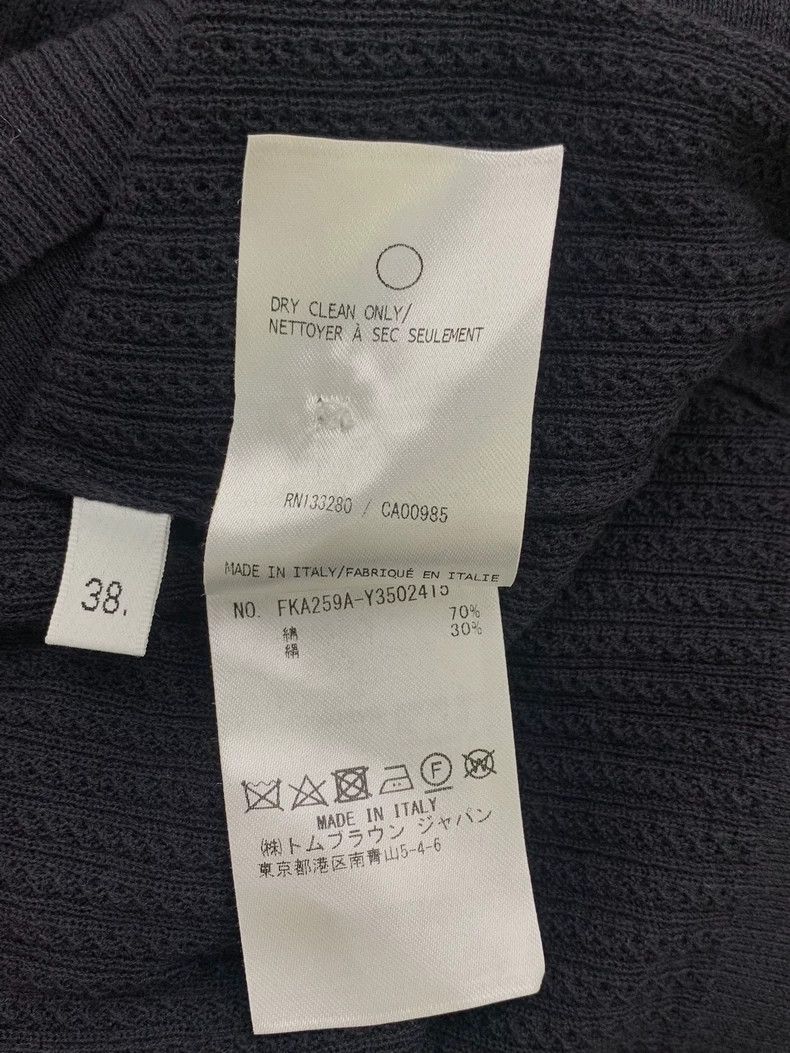 Thom Browne Thom Browne Black and blue striped knit sweater Size XS / US 0-2 / IT 36-38 - 6 Thumbnail
