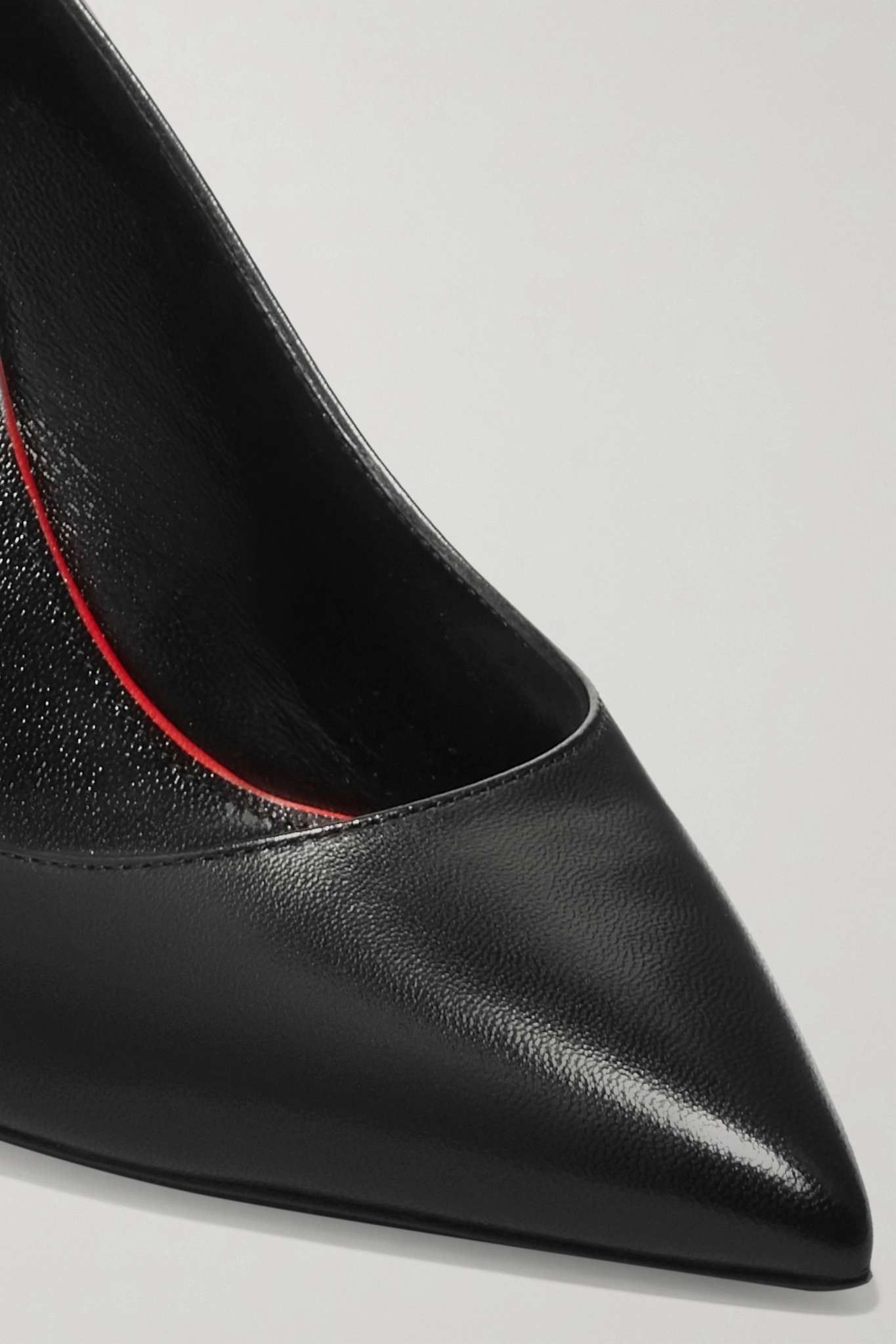 Saint Laurent Paris oc11z1125 Anja Pumps in Smooth Leather in Black Size US 11.5 / IT 41.5 - 4 Thumbnail