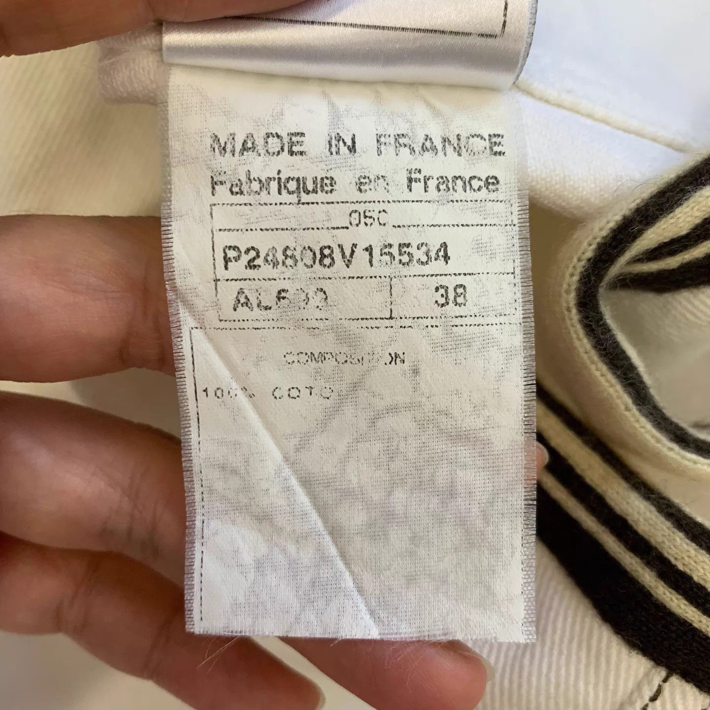 Chanel Chanel White Denim Jacket Women's 38 9/10 Size S / US 4 / IT 40 - 7 Thumbnail