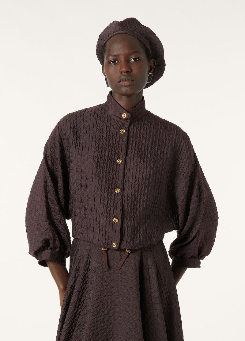 Loro Piana o1srvl11e0526 FAP1822 Benedetta Jacket in Dark Brown Size XS / US 0-2 / IT 36-38 - 4 Thumbnail