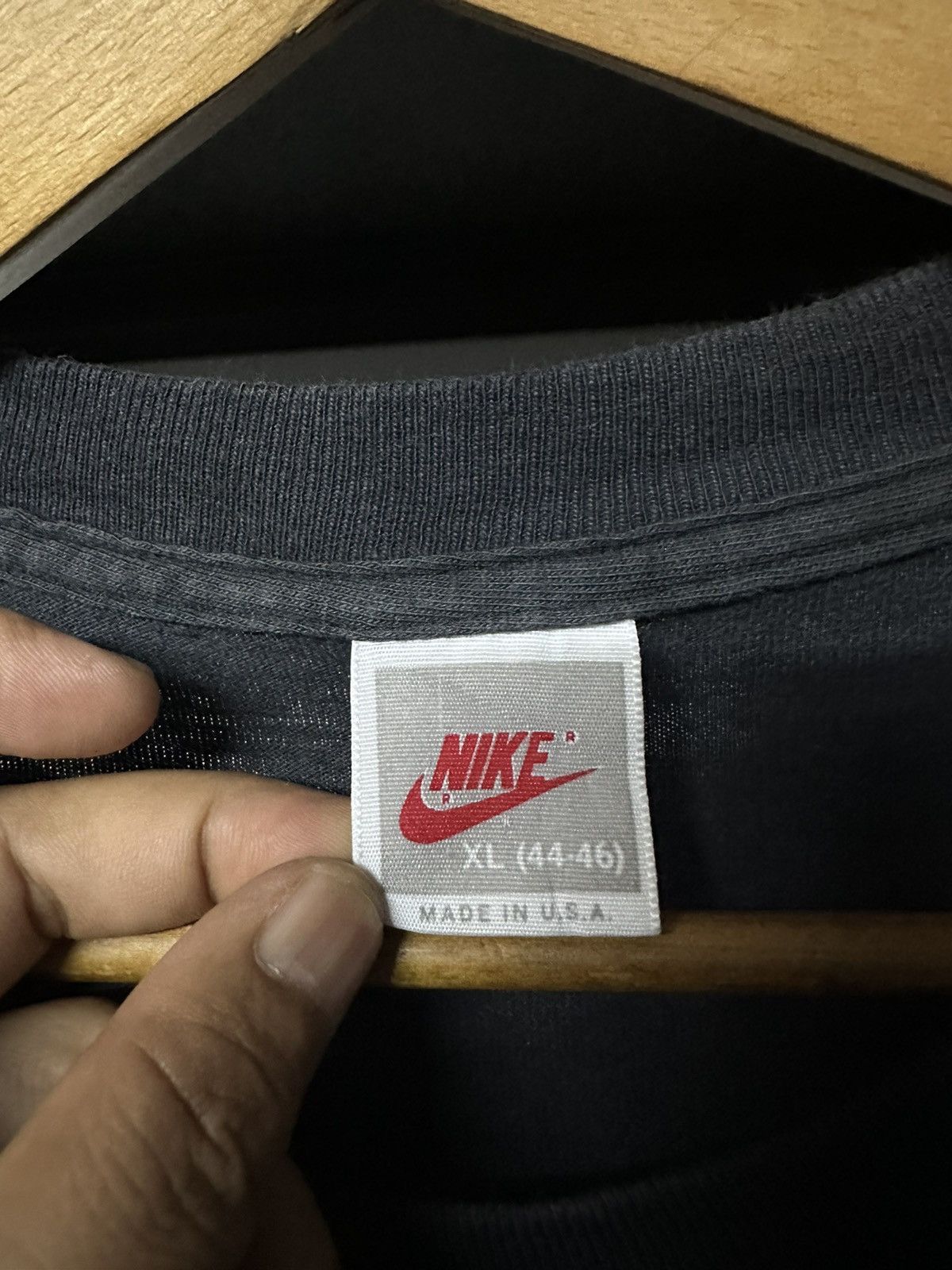 Nike × Vintage Thrashed Vintage 90s Nike Air Force Sun Faded Single Stitch Size US XL / EU 56 / 4 - 3 Thumbnail