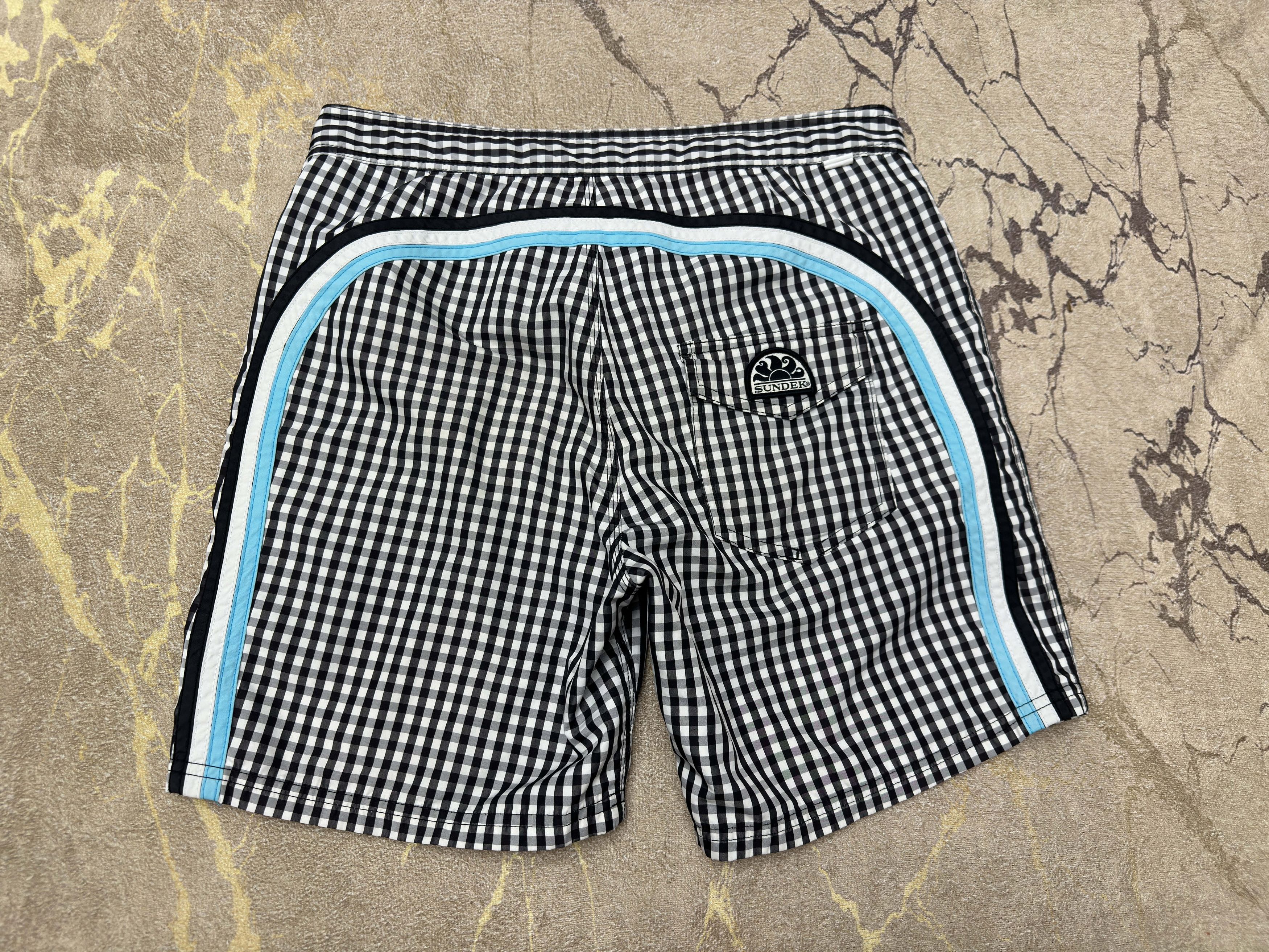 Sundek Sundek 29 Check Board Shorts Trunks Bath Suit Size 29 S Size US 29 - 13 Thumbnail
