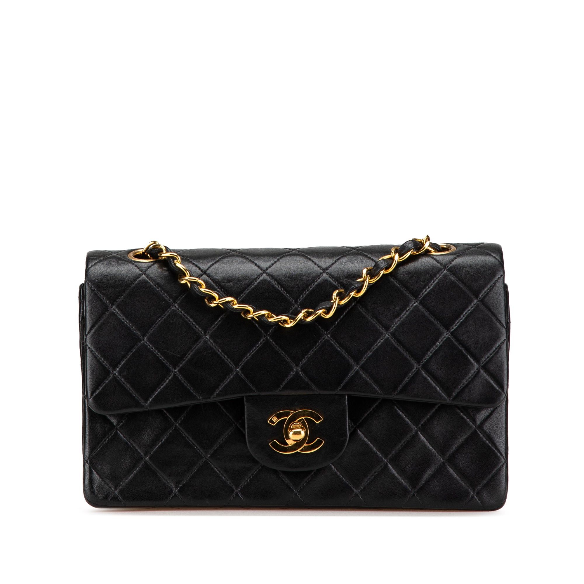 Chanel Chanel Small Classic Lambskin Double Flap Black Size ONE SIZE - 1 Thumbnail