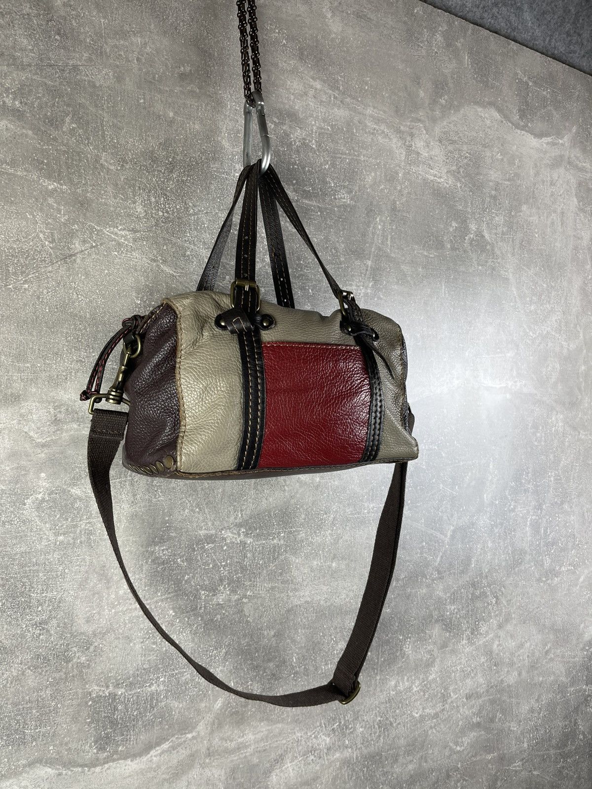 Genuine Leather Sofia C. Avant Garde Dark Brown Genuine Leather Shoulder Bag Size ONE SIZE - 3 Thumbnail