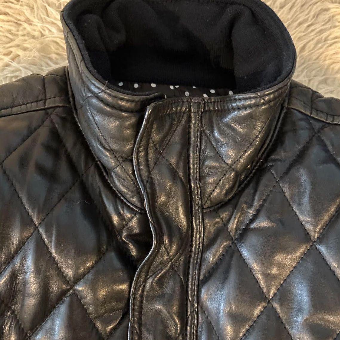 Vintage Vanquish S Sheepskin Quilted Leather Jacket Black Rare Jacket Size US S / EU 44-46 / 1 - 4 Thumbnail