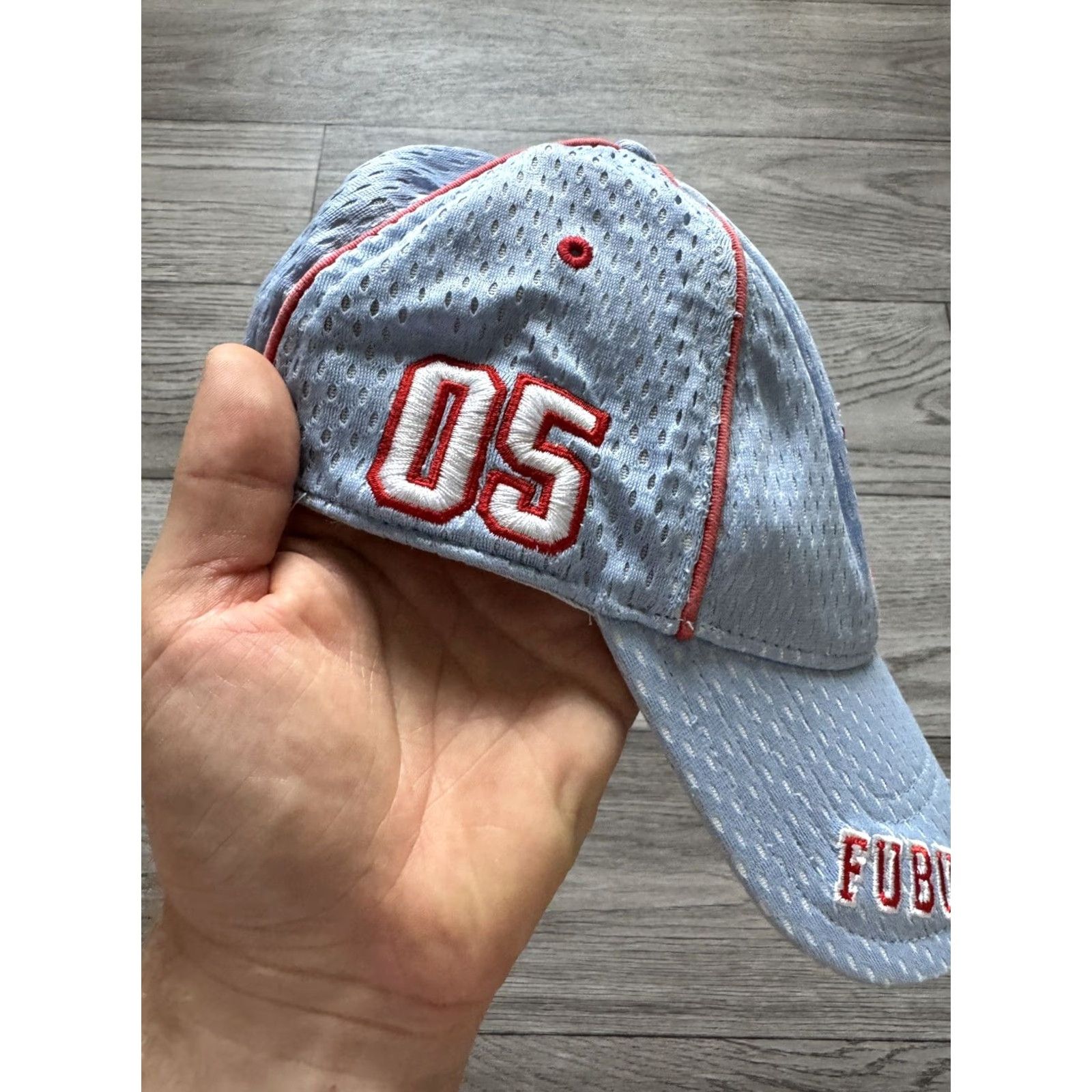 Fubu VINTAGE Fubu Panel Cap Hat Mens One Size Blue Athletic 05 Cap Size ONE SIZE - 3 Thumbnail