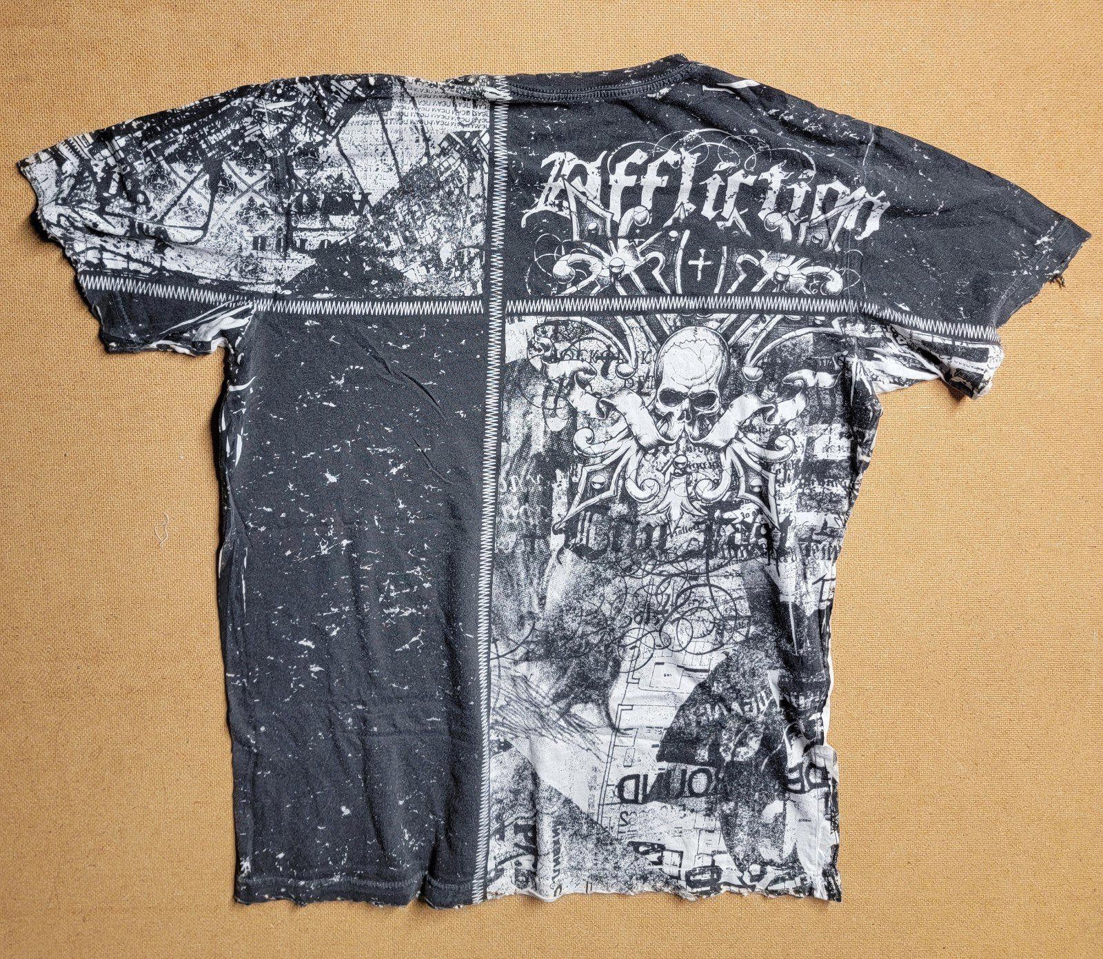 Affliction Affliction Shirt Sz L Black Live Fast Series Y2k Made In USA Size US L / EU 52-54 / 3 - 7 Thumbnail