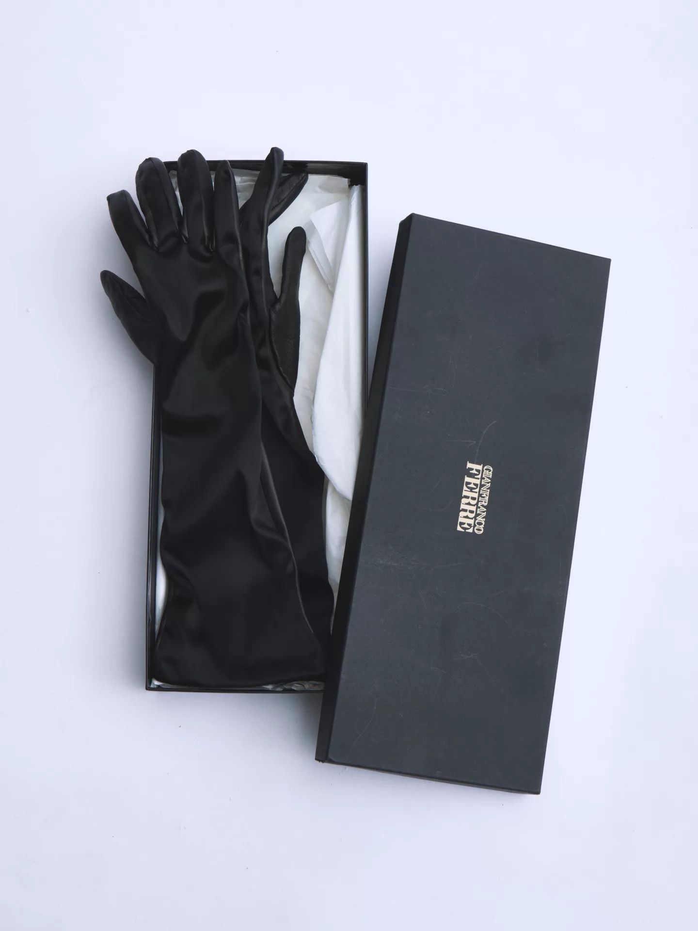Gianfranco Ferre GIANFRANCO FERRE Long Leather Gloves Nylon & Leather Size ONE SIZE - 7 Thumbnail