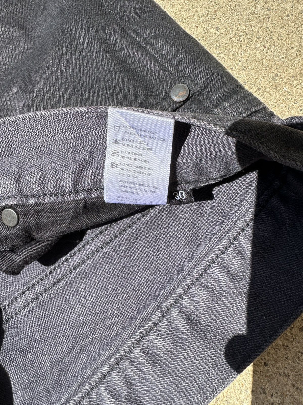 John Elliott John Elliot Slim Fit Denim Jeans Size US 30 / EU 46 - 4 Thumbnail