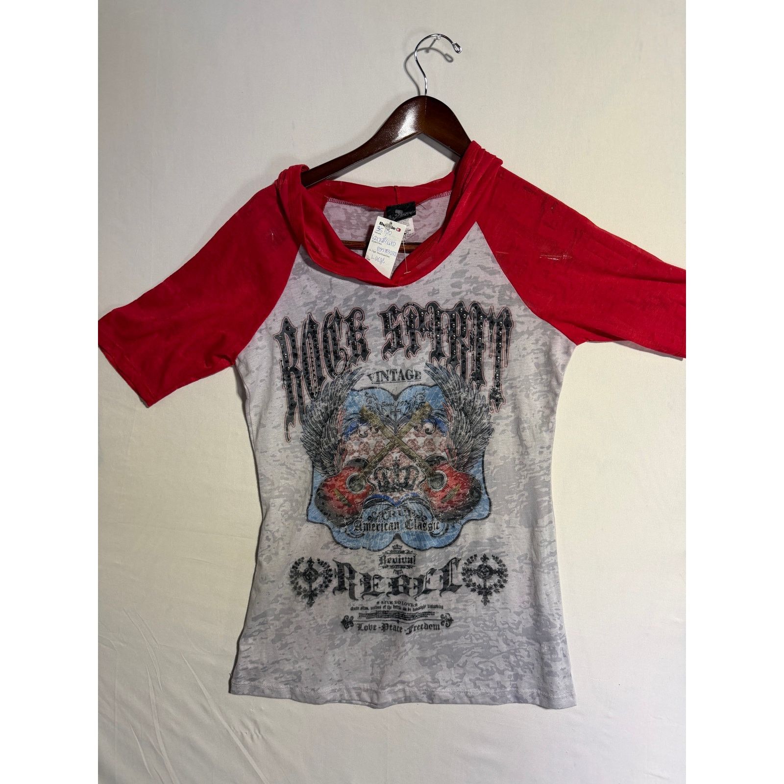 Unowned Buckle Daytrip sz L NWT Burnout Hoodie Graphic Studded Y2K Size L / US 10 / IT 46 - 2 Thumbnail
