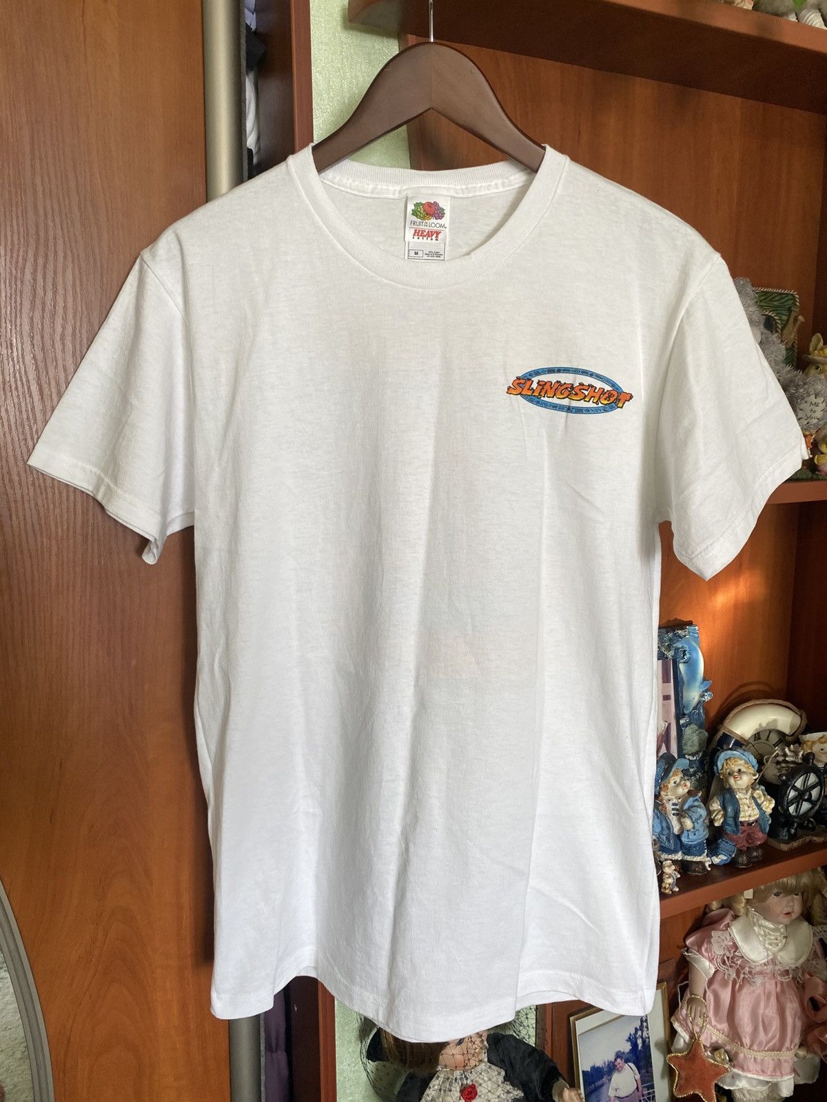 Other Vintage Y2K Slingshot Roller Coaster Florida White T Shirt Size US M / EU 48-50 / 2 - 3 Thumbnail