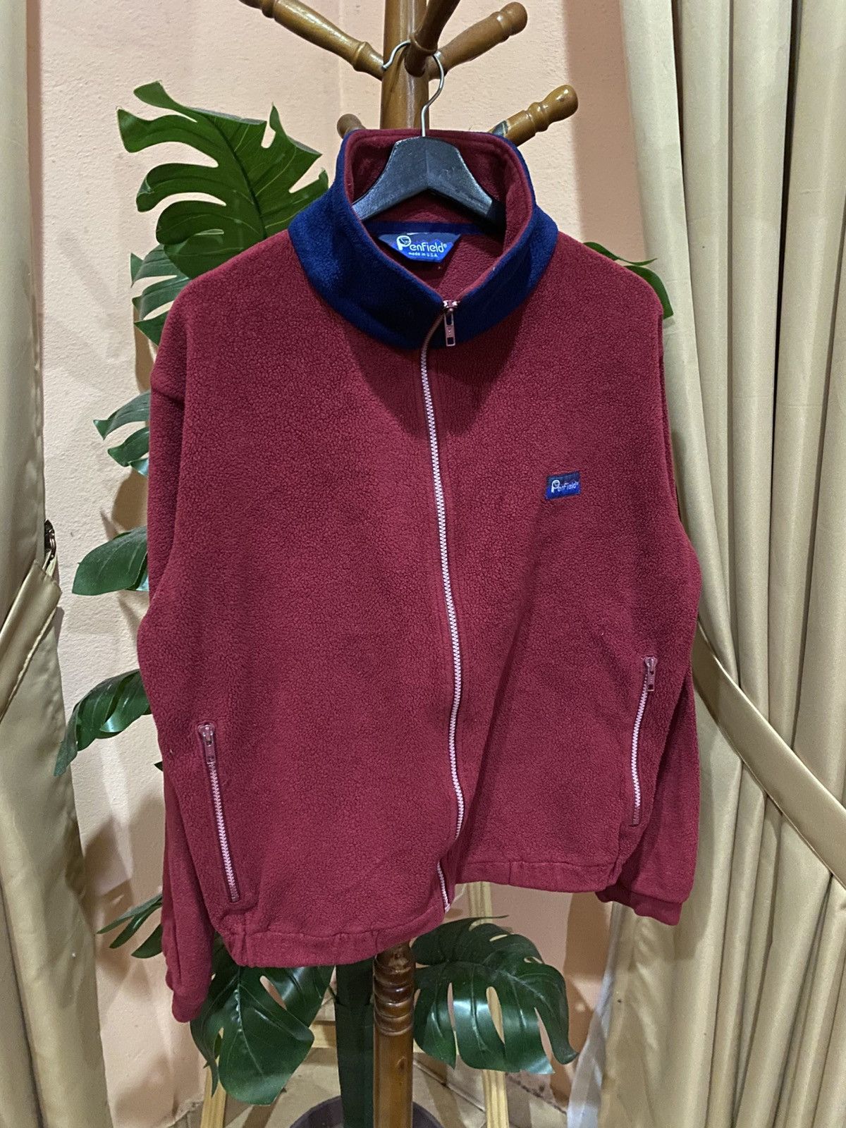 Penfield Vintage Penfield Burgundy Fleece Jacket USA Made Full Zip Size US M / EU 48-50 / 2 - 3 Thumbnail