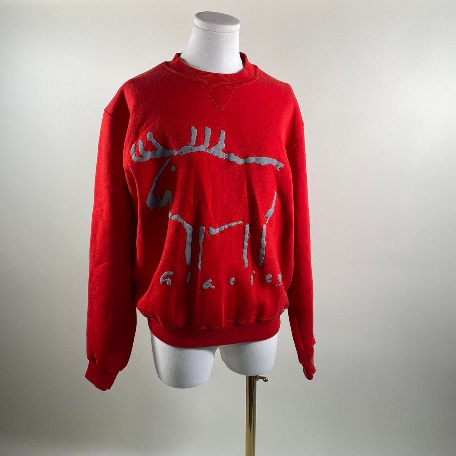 Russell Athletic Vintage red glacier moose sweatshirt Size US M / EU 48-50 / 2 - 1 Thumbnail