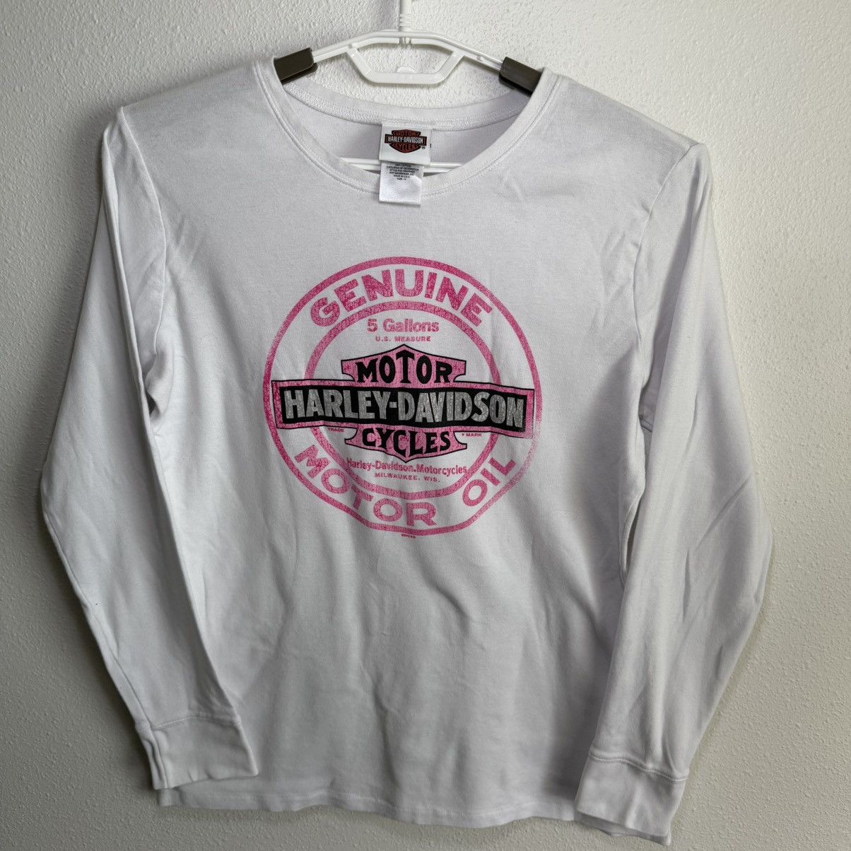 Harley Davidson Harley Davidson Womens 1X White Las Vegas Pink Tee Size XL / US 12-14 / IT 48-50 - 1 Thumbnail