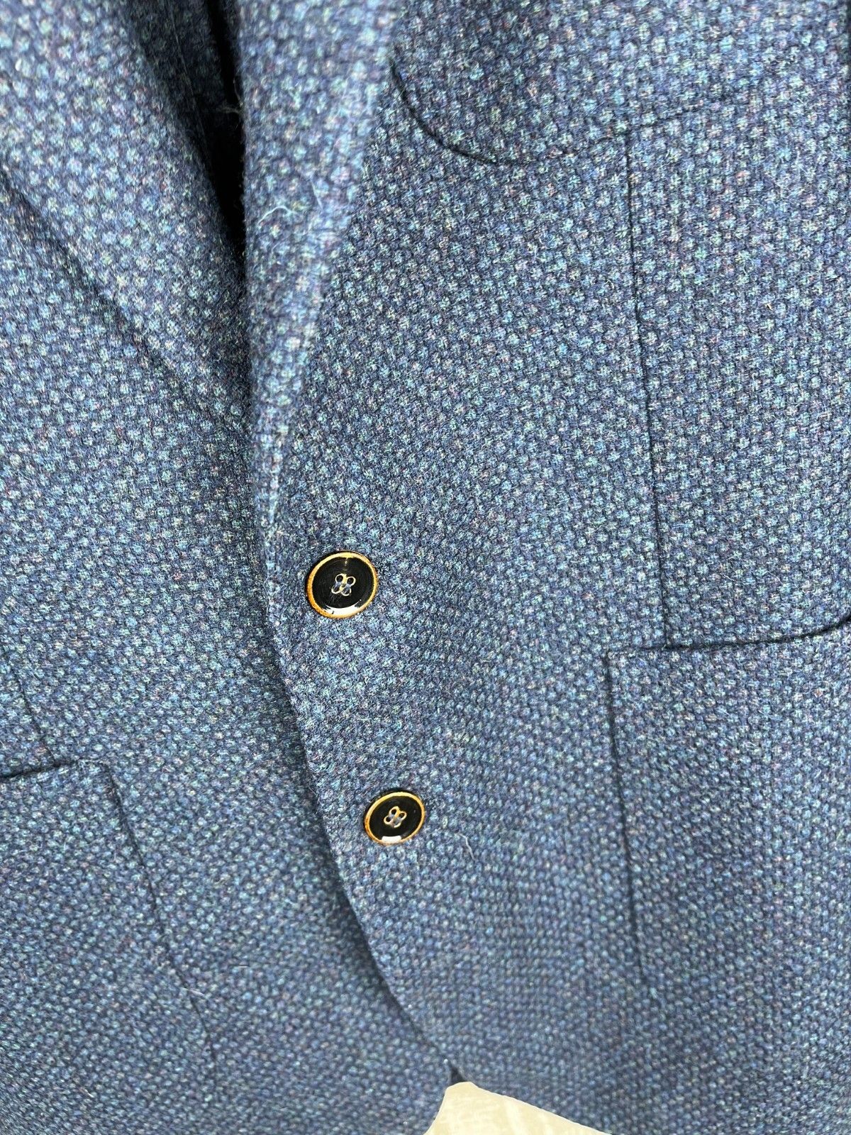 Designer SCALPERS Wool Blazer Jacket Size EUR 46 Navy Blue Size US S / EU 44-46 / 1 - 4 Thumbnail