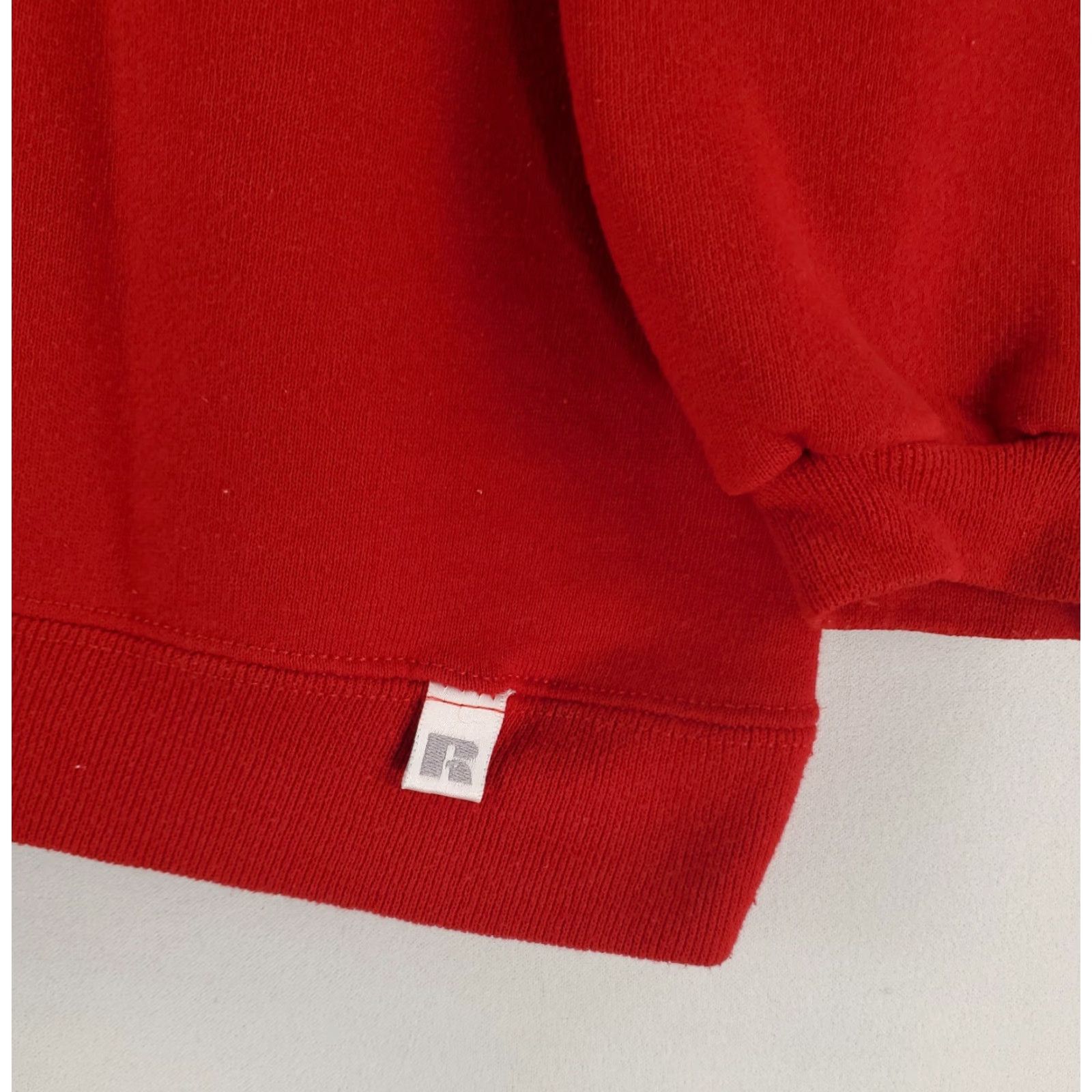 Russell Athletic VINTAGE Russell Athletic Sweatshirt Mens L Red Long Sleeve Made USA Baggy fit VTG 90s Blank Size US L / EU 52-54 / 3 - 3 Thumbnail