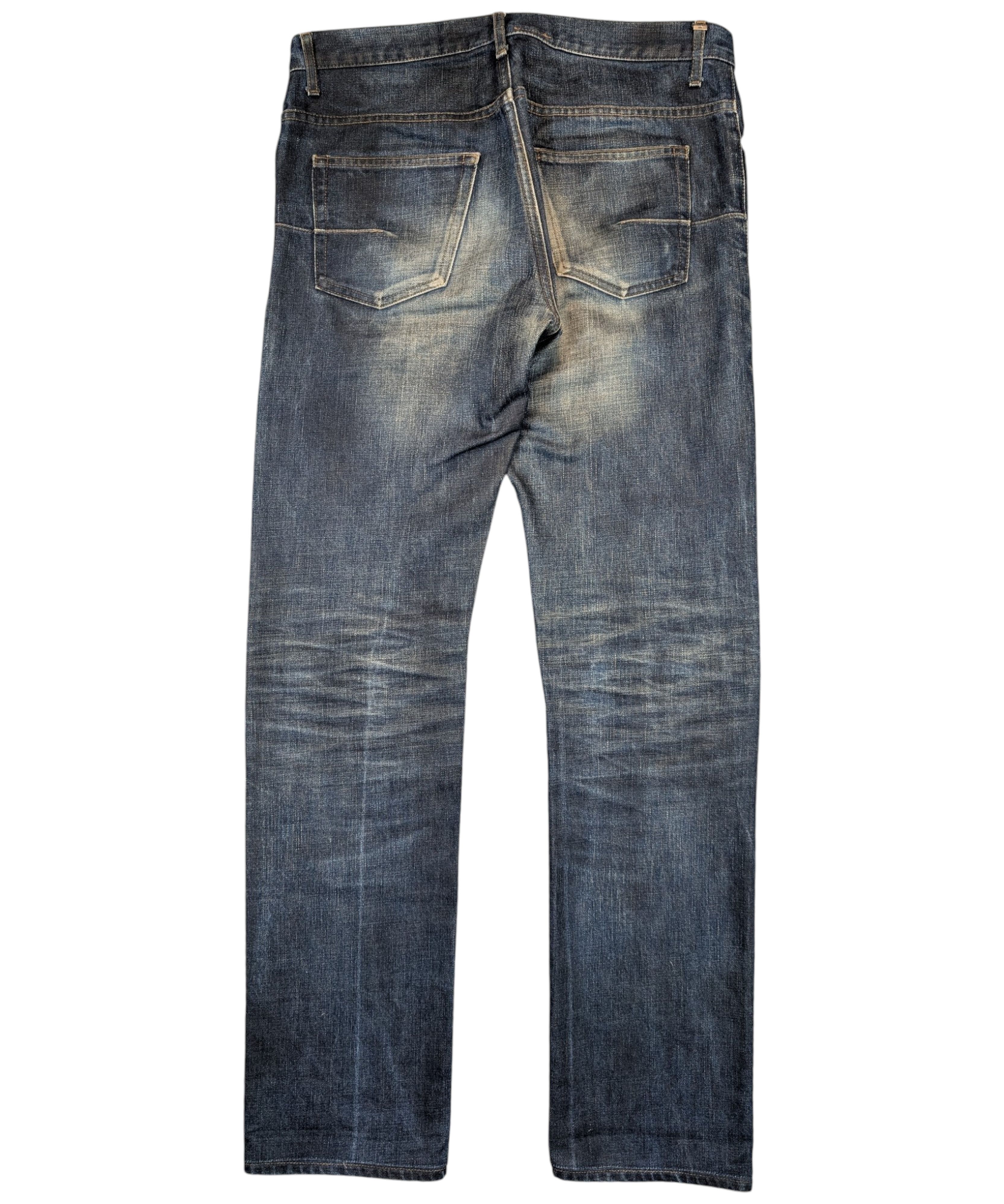 Dior Dior Homme "Coal" AW10 KVA Paint Splatter Indigo Jeans Size US 30 / EU 46 - 2 Thumbnail