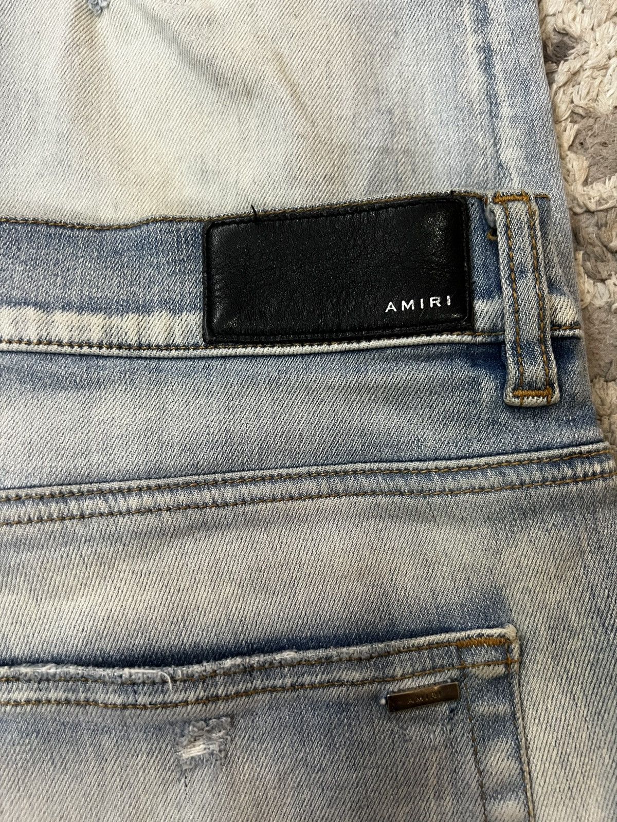 Amiri Amiri MX1 Blue Denim Jeans Black Bandana Patch-Size 38 Size US 38 / EU 54 - 4 Thumbnail