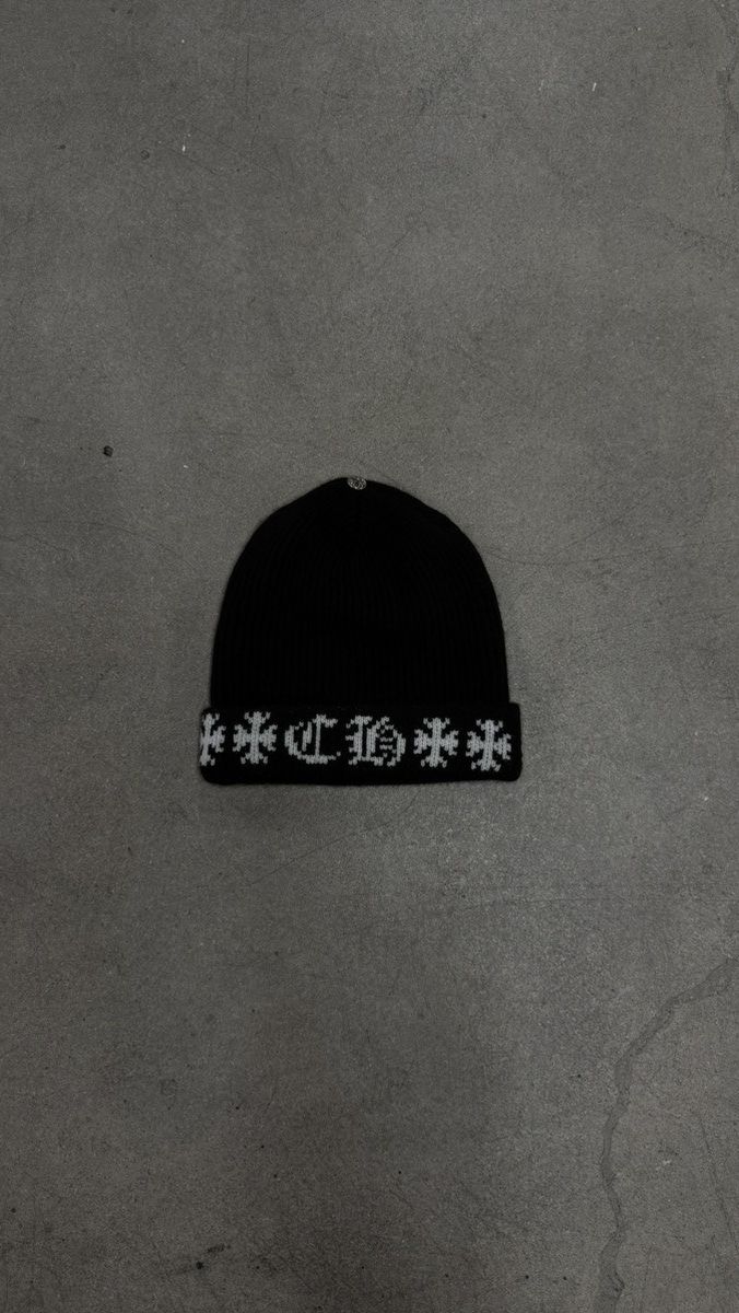 Chrome Hearts RARE! Chrome Hearts Stadium Big Daddy "Black" beanie Size ONE SIZE - 1 Thumbnail