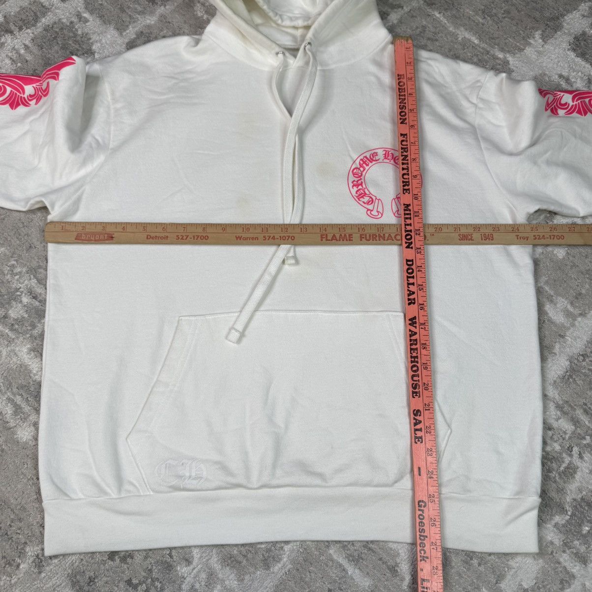 Chrome Hearts Pink floral horseshoe pullover hoodie Size US S / EU 44-46 / 1 - 22 Thumbnail