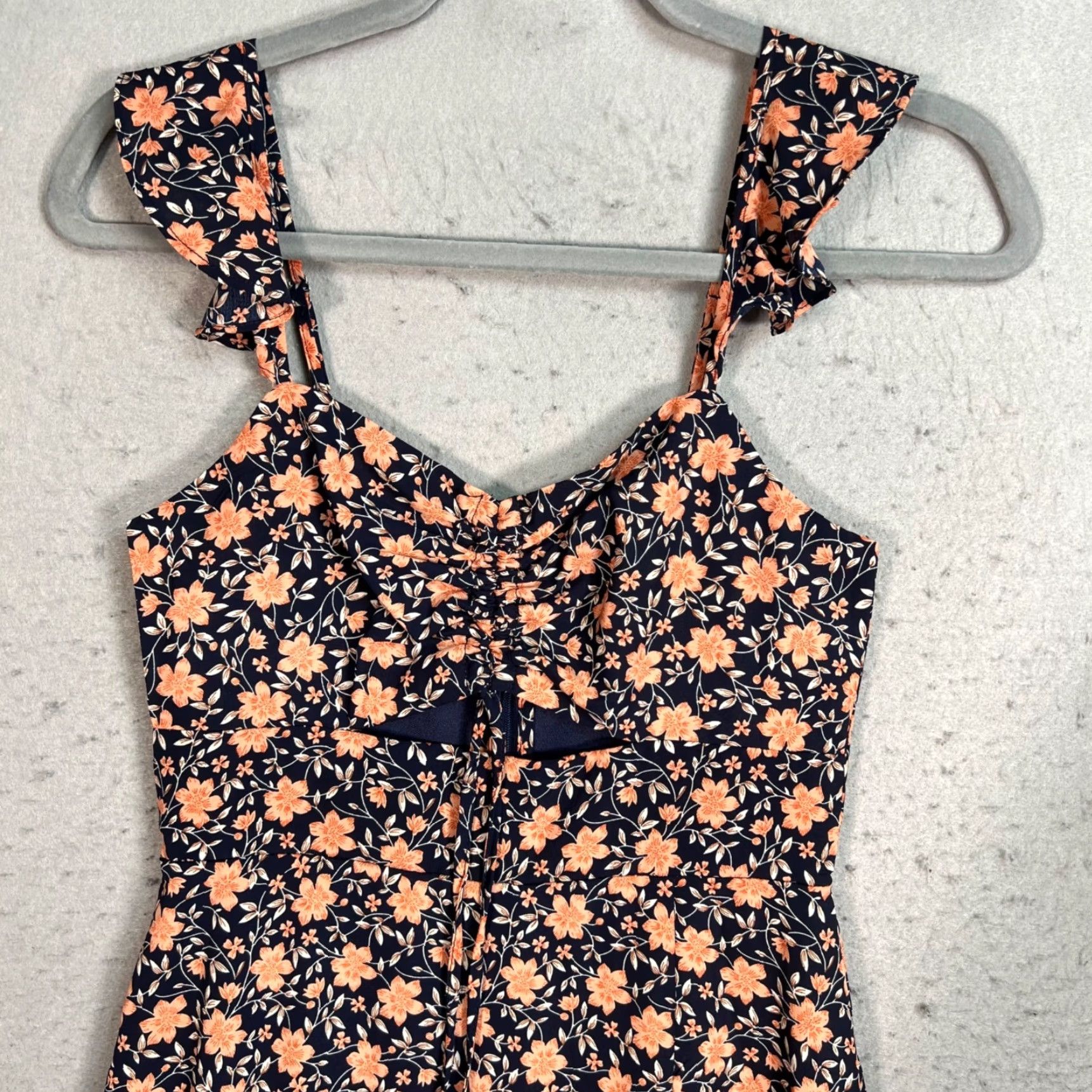Lulus Lulus Womens XS Floral Maxi Dress With Tie Straps Size XS / US 0-2 / IT 36-38 - 5 Thumbnail