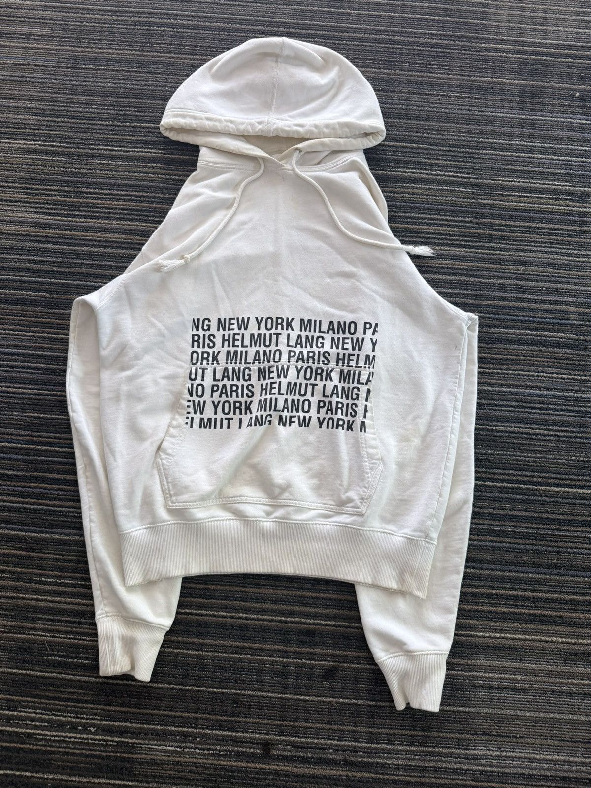 Helmut Lang white helmut lang city hoodie Size US S / EU 44-46 / 1 - 1 Thumbnail