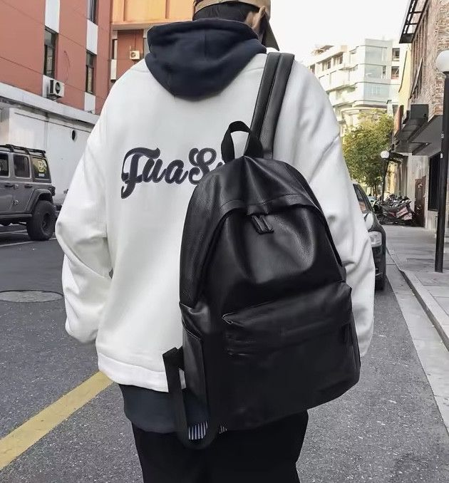 Japanese Brand Soft PU Leather Backpack Size ONE SIZE - 2 Thumbnail