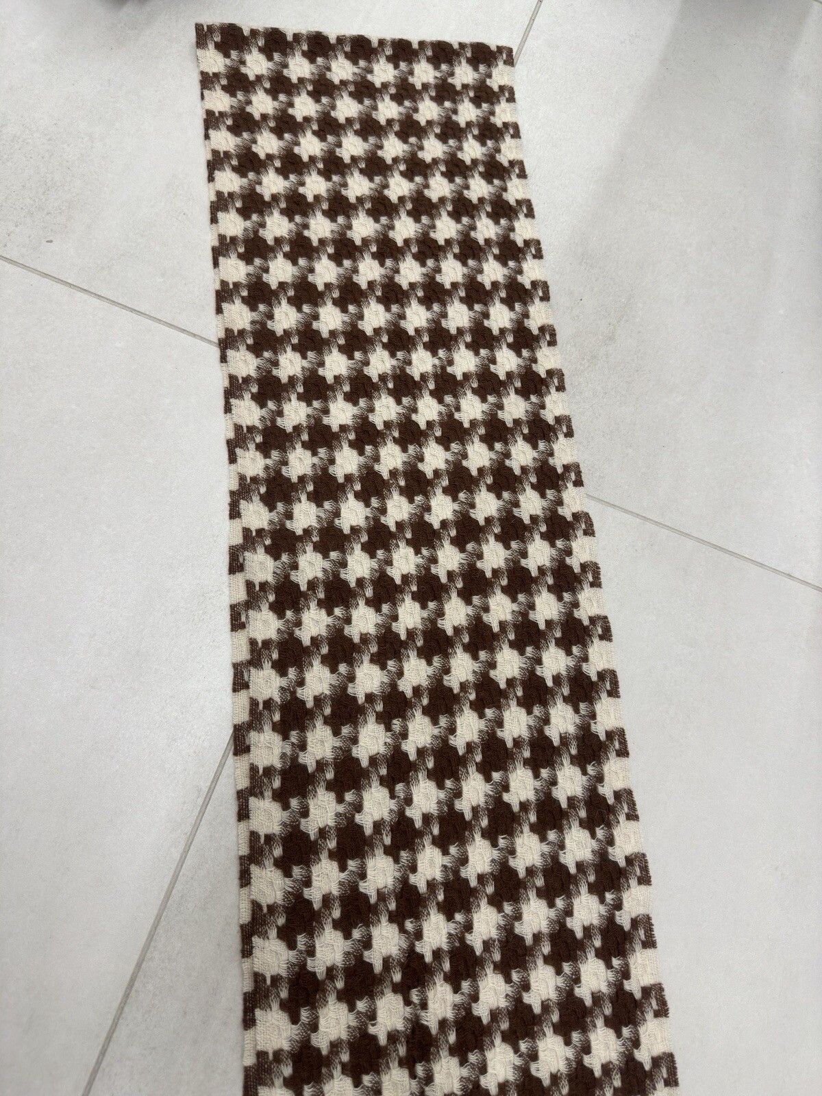 Trussardi Trussardi Wool Scarf Wraps Brown Beige 182x25 cm Size ONE SIZE - 6 Thumbnail