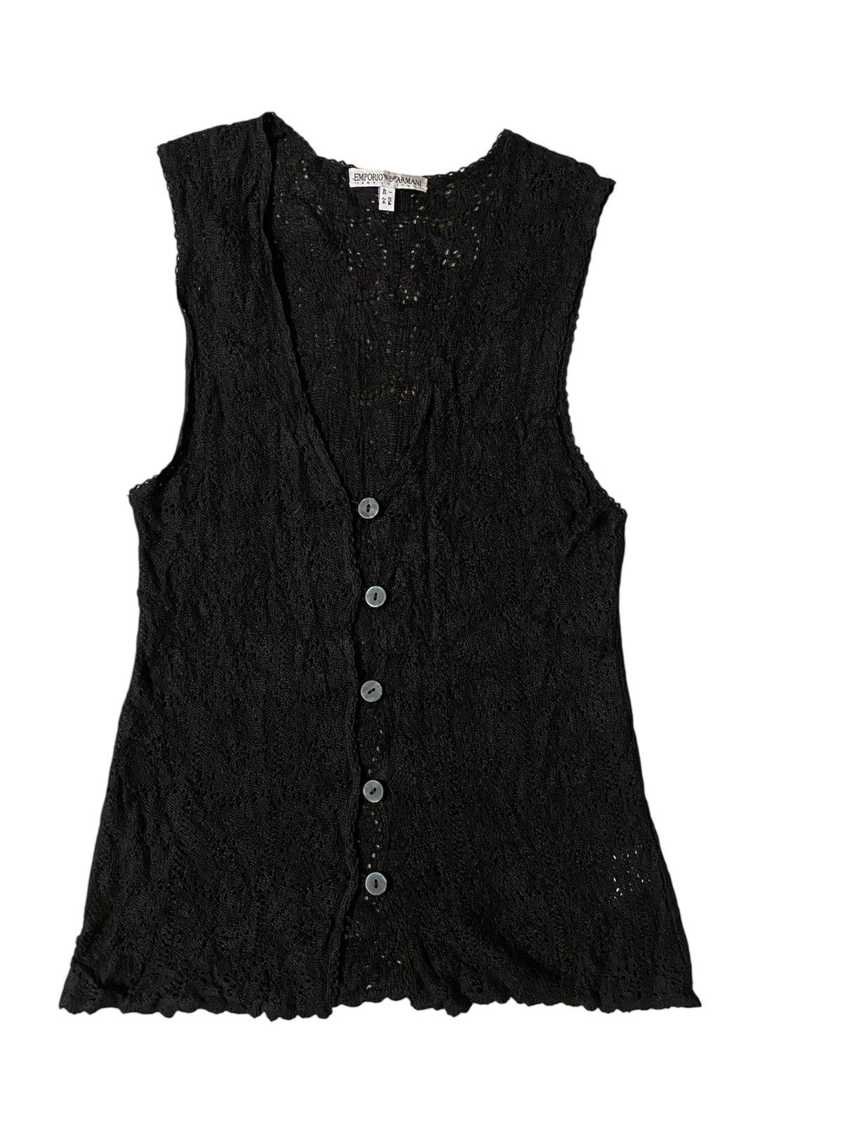 Emporio Armani Vintage Emporio Armani Knitted Lace Size S / US 4 / IT 40 - 1 Thumbnail