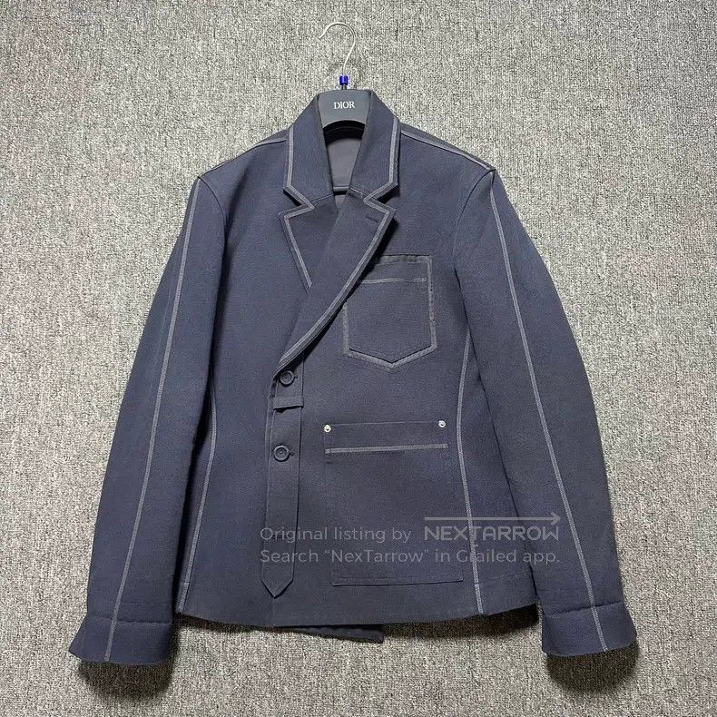 Dior Dior 23ss dark blue gardening streamer suit Size 44R - 1 Thumbnail