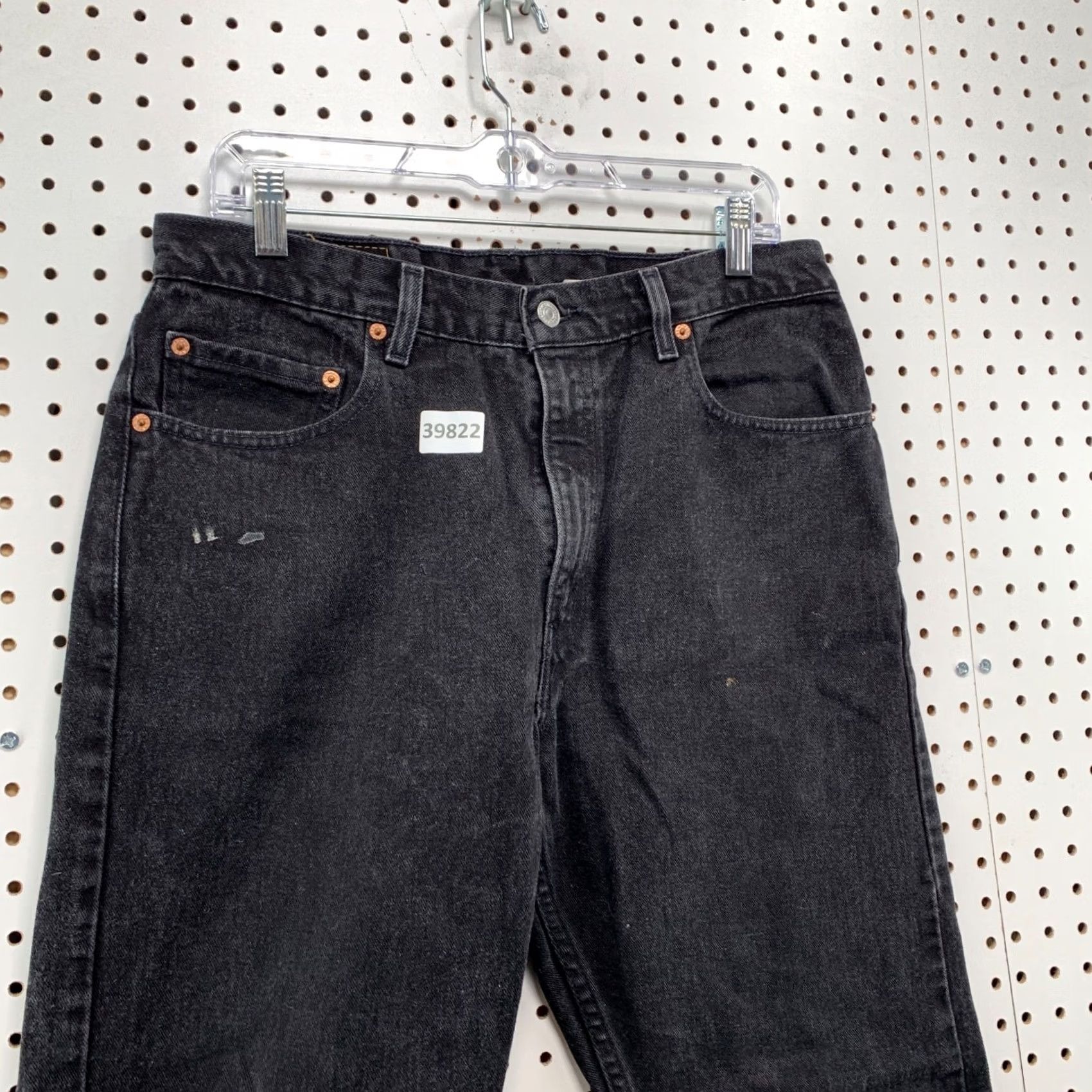Levi's VINTAGE Levi's 505 Black Denim Jeans Mens Size 34x33 Straight Regular Fits Size US 34 / EU 50 - 5 Thumbnail