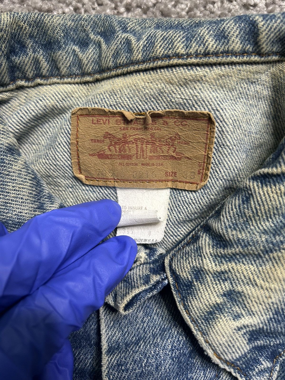 Levi's Vintage 80s Levi’s Denim Vest Jacket Button USA Faded Size US S / EU 44-46 / 1 - 6 Thumbnail