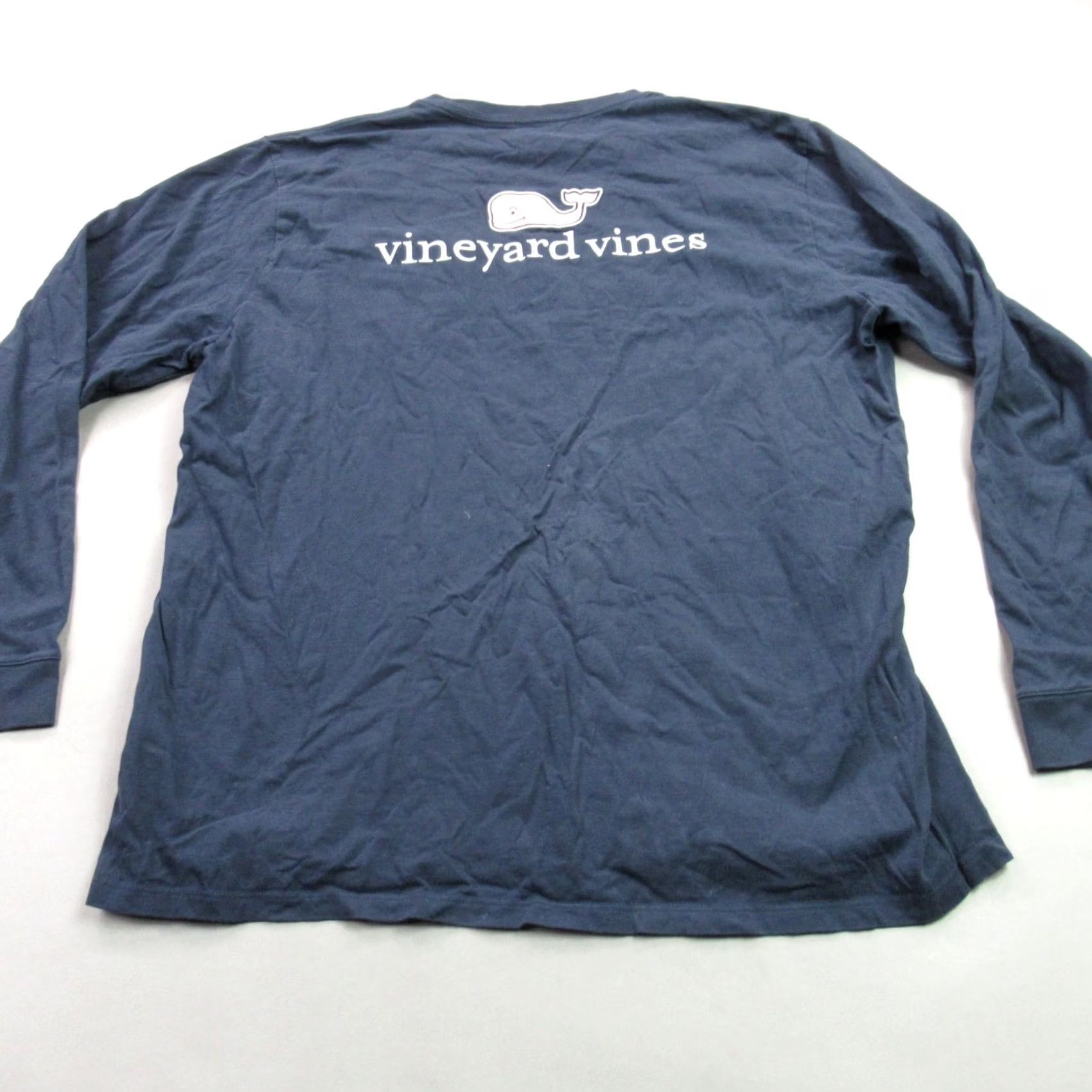 Vineyard Vines Vineyard Vines Sweater Mens XL Long Sleeve Crew Neck Outdoors Blue Pocket Shirt Men XL Blue Knit Pullover Essential All Seasons Size US XL / EU 56 / 4 - 5 Thumbnail