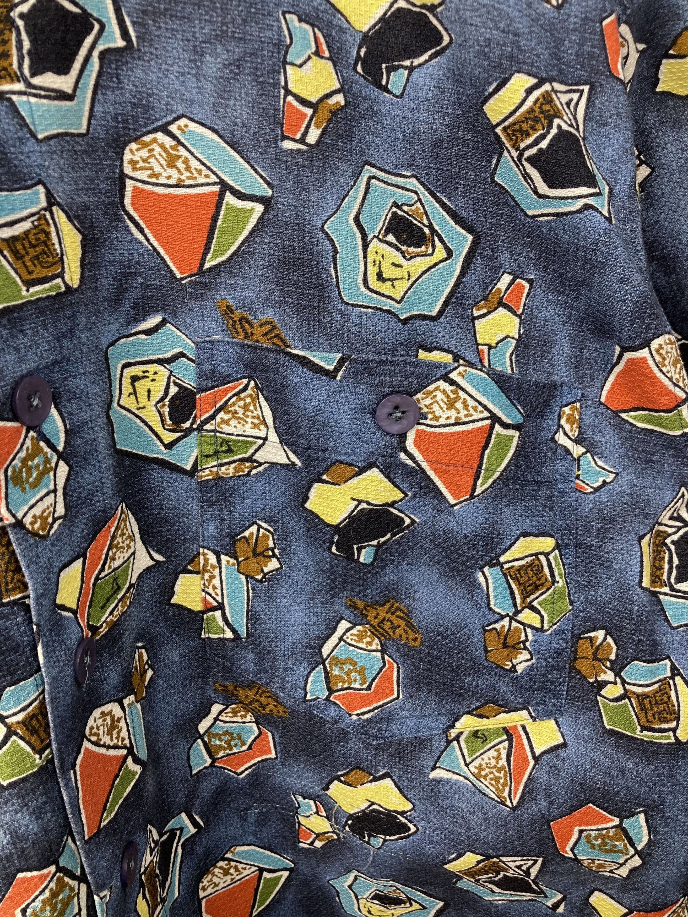 Tissot 1990s Jac Tissot Shirts Vintage Abstract Avant Garde Pattern Size US M / EU 48-50 / 2 - 3 Thumbnail