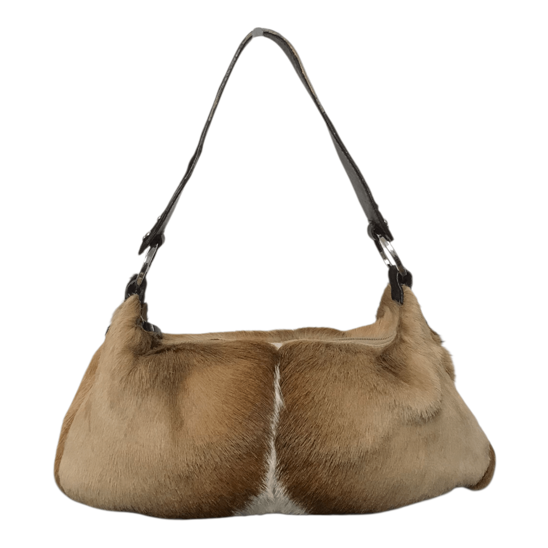 Genuine Leather Luna Borsa Genuine Leather Mink Fir Handbag Size ONE SIZE - 9 Thumbnail