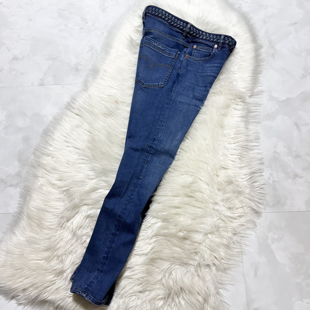 Valentino Valentino cable loop stretch denim pants Jeans Size 28" / US 6 / IT 42 - 10 Thumbnail