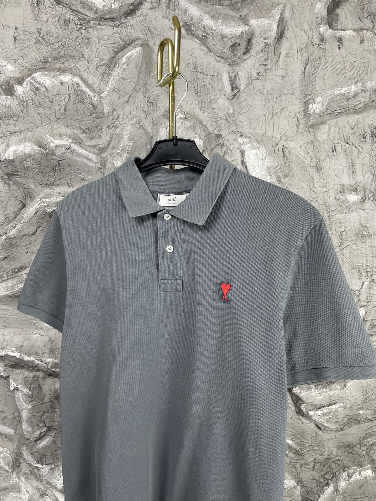 AMI Ami de coeur Buttons Polo T-shirt Size US L / EU 52-54 / 3 - 4 Thumbnail