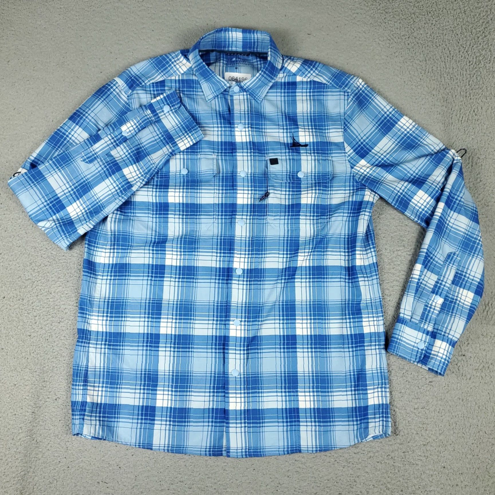 Vineyard Vines Vineyard Vines Shirt Mens M Blue Plaid Harbor Polyester Button Up Size US M / EU 48-50 / 2 - 2 Thumbnail