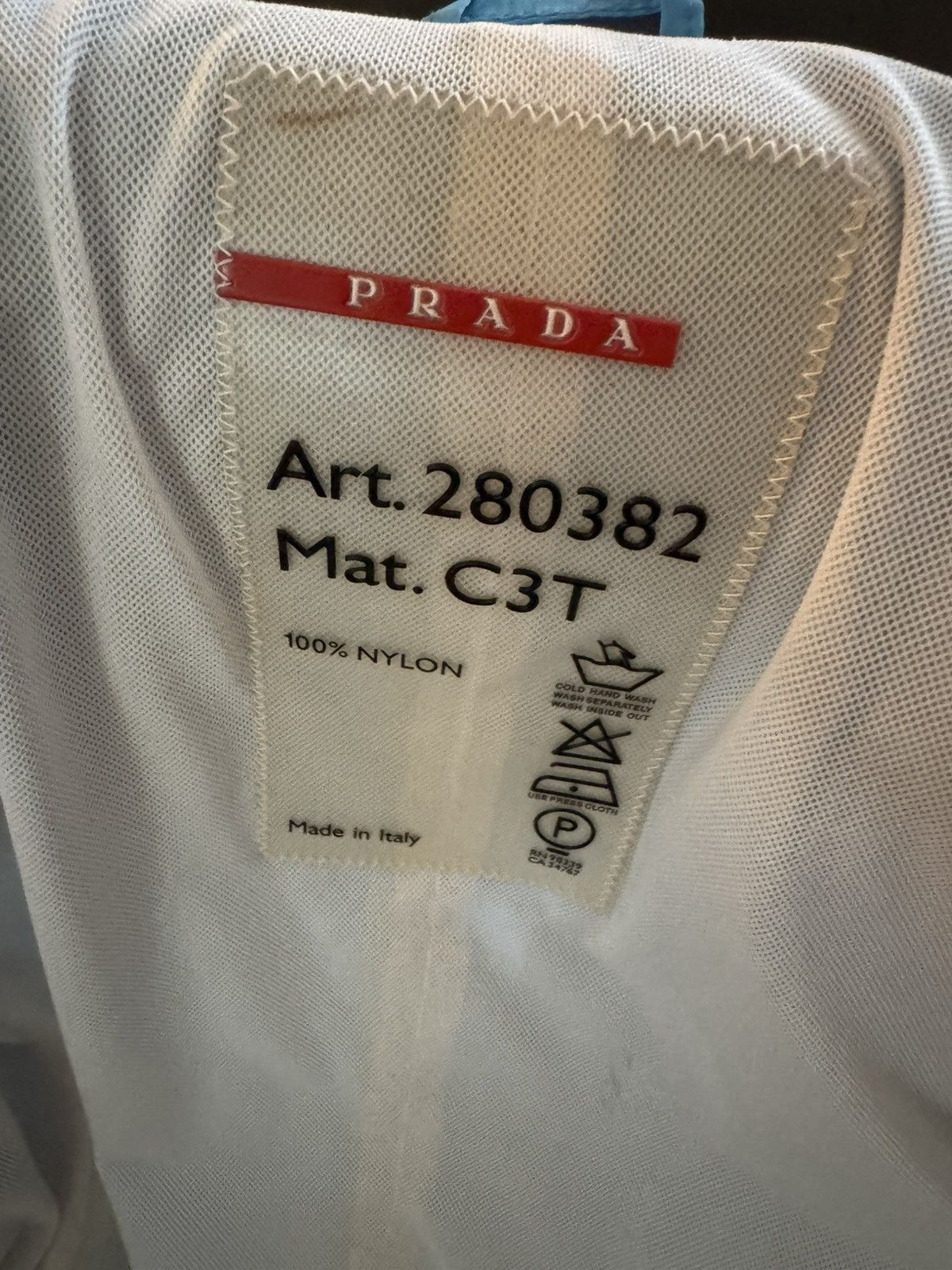 Prada Vintage Prada Linea Rossa Windbreaker – Turquoise – Italy Size M / US 6-8 / IT 42-44 - 5 Thumbnail