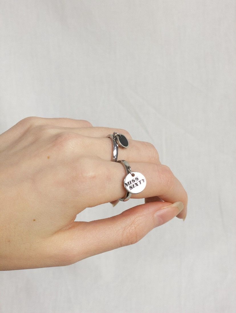 Miss Sixty Set of Miss 60 stainless steel rings y2k 2000s vintage Size ONE SIZE - 8 Thumbnail