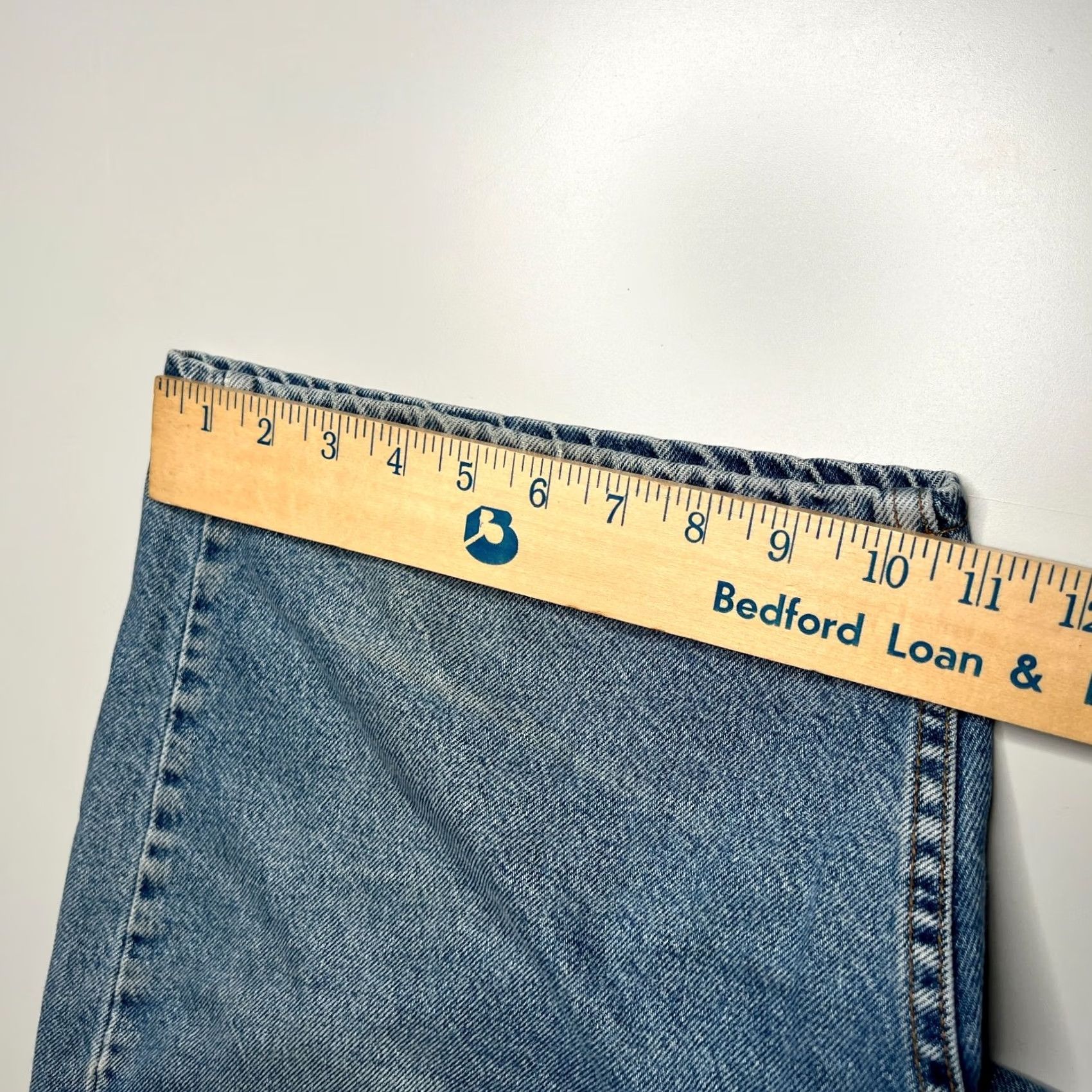Levi's VINTAGE Levi’s 505 Regular Fit Denim Shorts W38 L9 Light Blue USA Made 90s Mens Shorts Jeans 90s 505 Regular Fit Blue Cotton Leather? Size US 38 / EU 54 - 2 Thumbnail