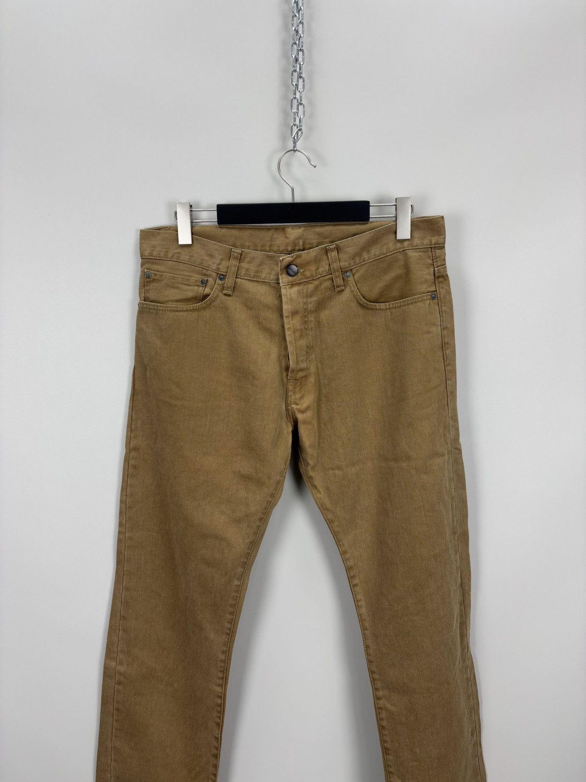 Carhartt Mens jeans Carhartt Size 34x32 Color Brown Size US 34 / EU 50 - 2 Thumbnail